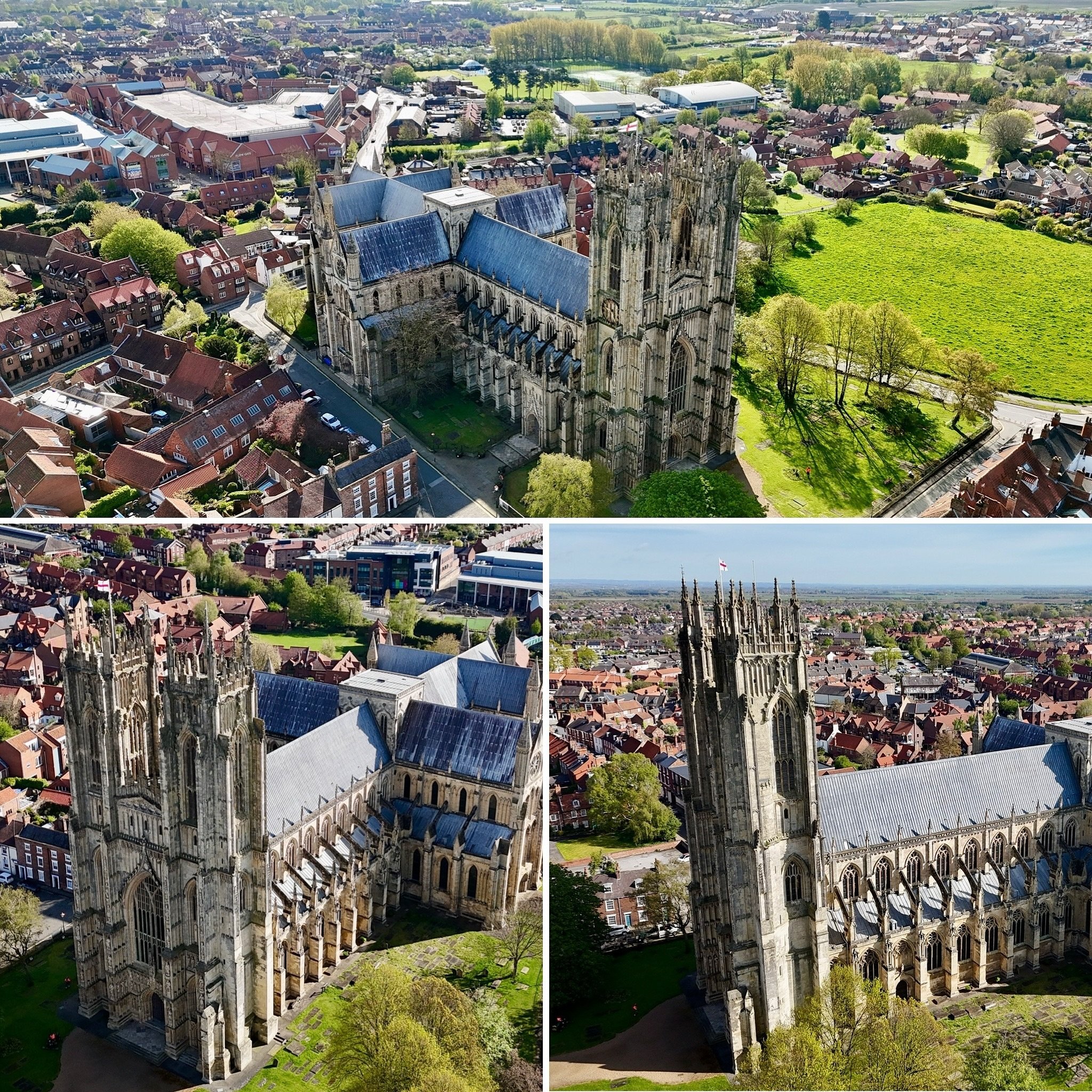 Beverley Minster, in Beverley, East Riding of Yorkshire, looking stunning today whilst filming 🎥🎬

#thedroneman  #kurniaaerialphotography #DroneProduction #AerialProduction #DroneVideography #AerialFilming #DroneFilming  #DroneServices #DroneAdvert