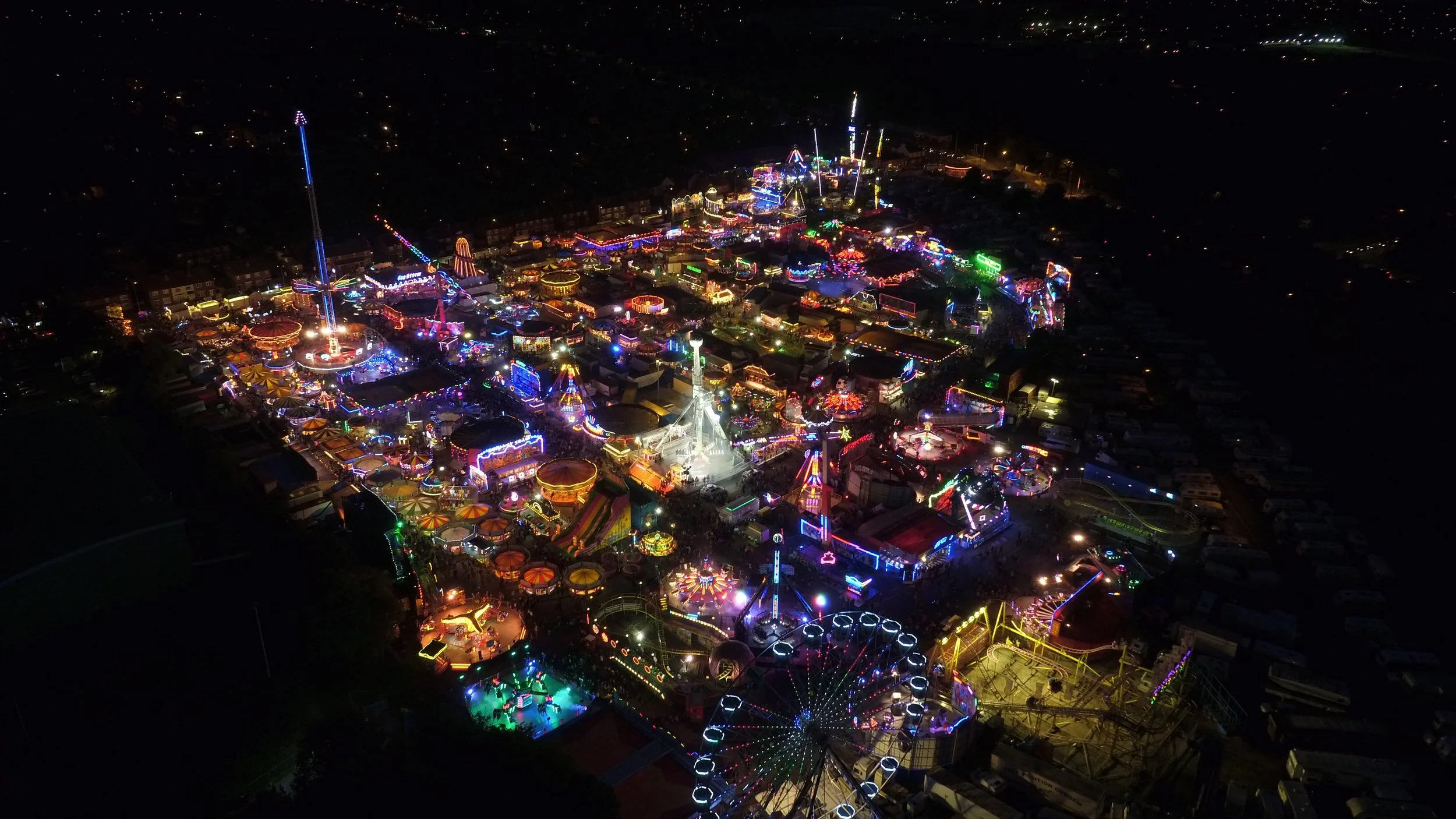 Hull Fair Drone at Night.JPG