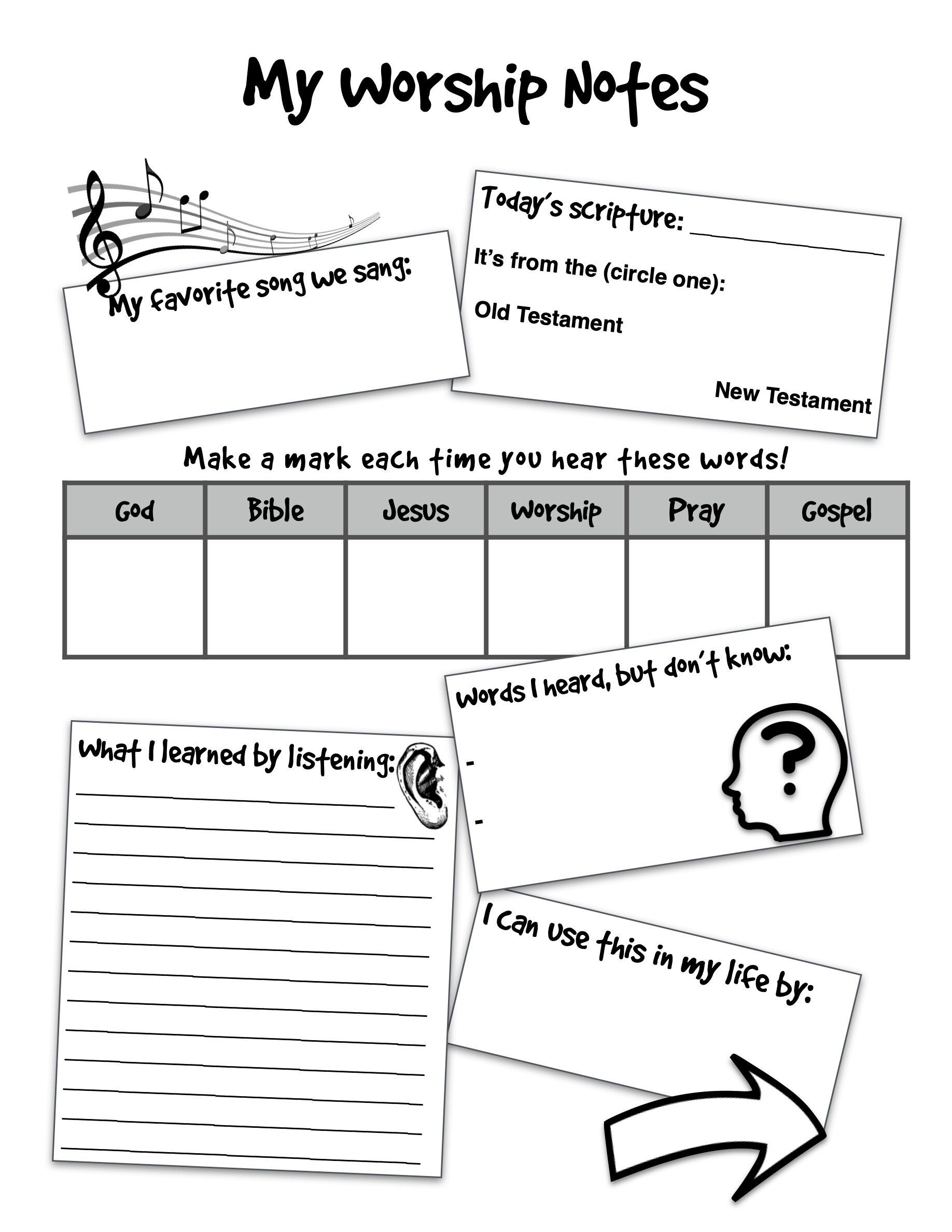 Church Notes Template Church Notes Template