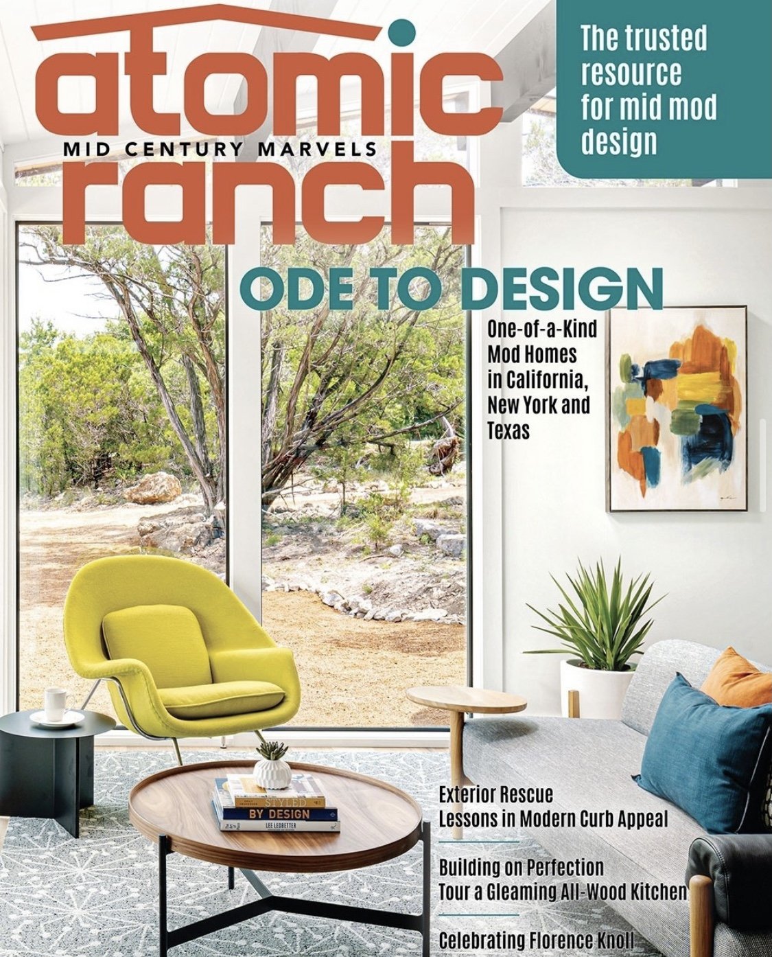 Breathe Design Studio's interior design featured on the cover of Atomic Ranch Magazine