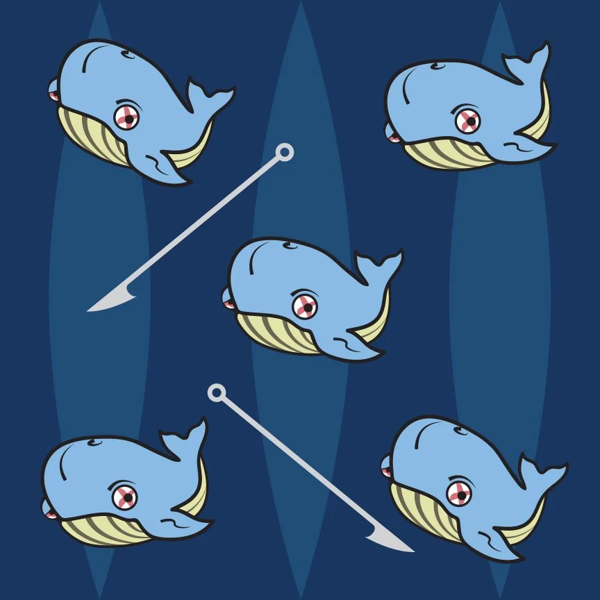 A drop of whale blood