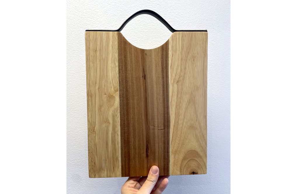 Handwriting Cutting Board - Personalized - Leather Handle — Lovely