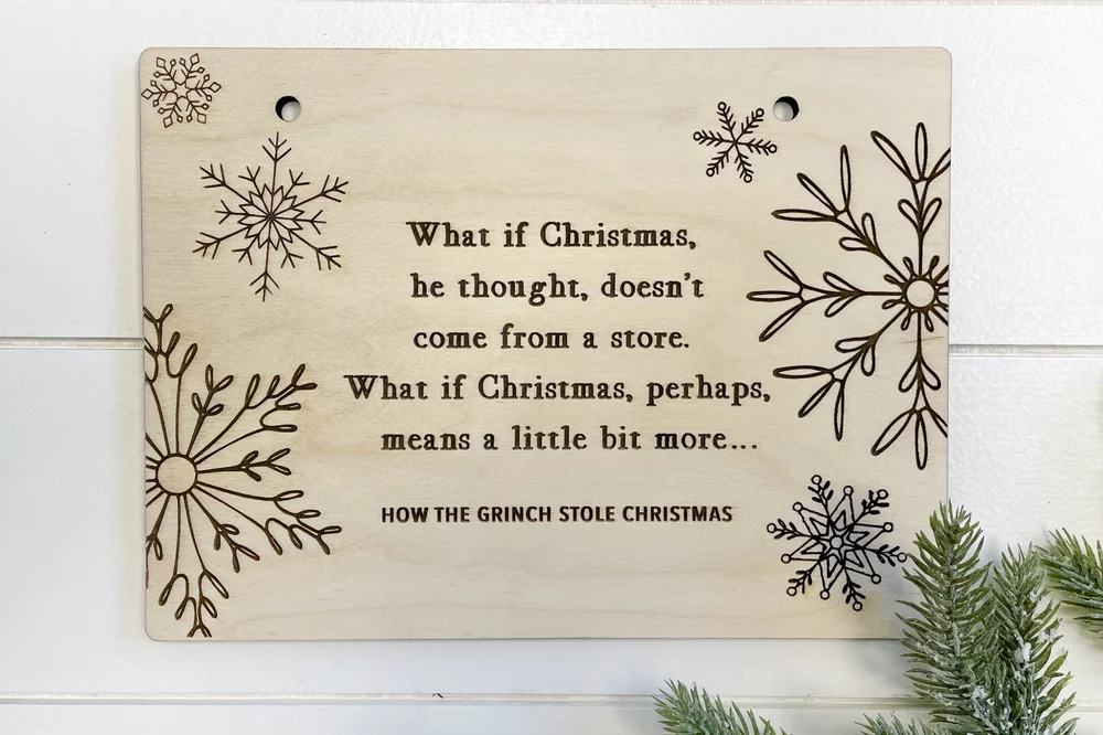 Christmas Card Keeper - Grinch Design — Lovely Grain Studio