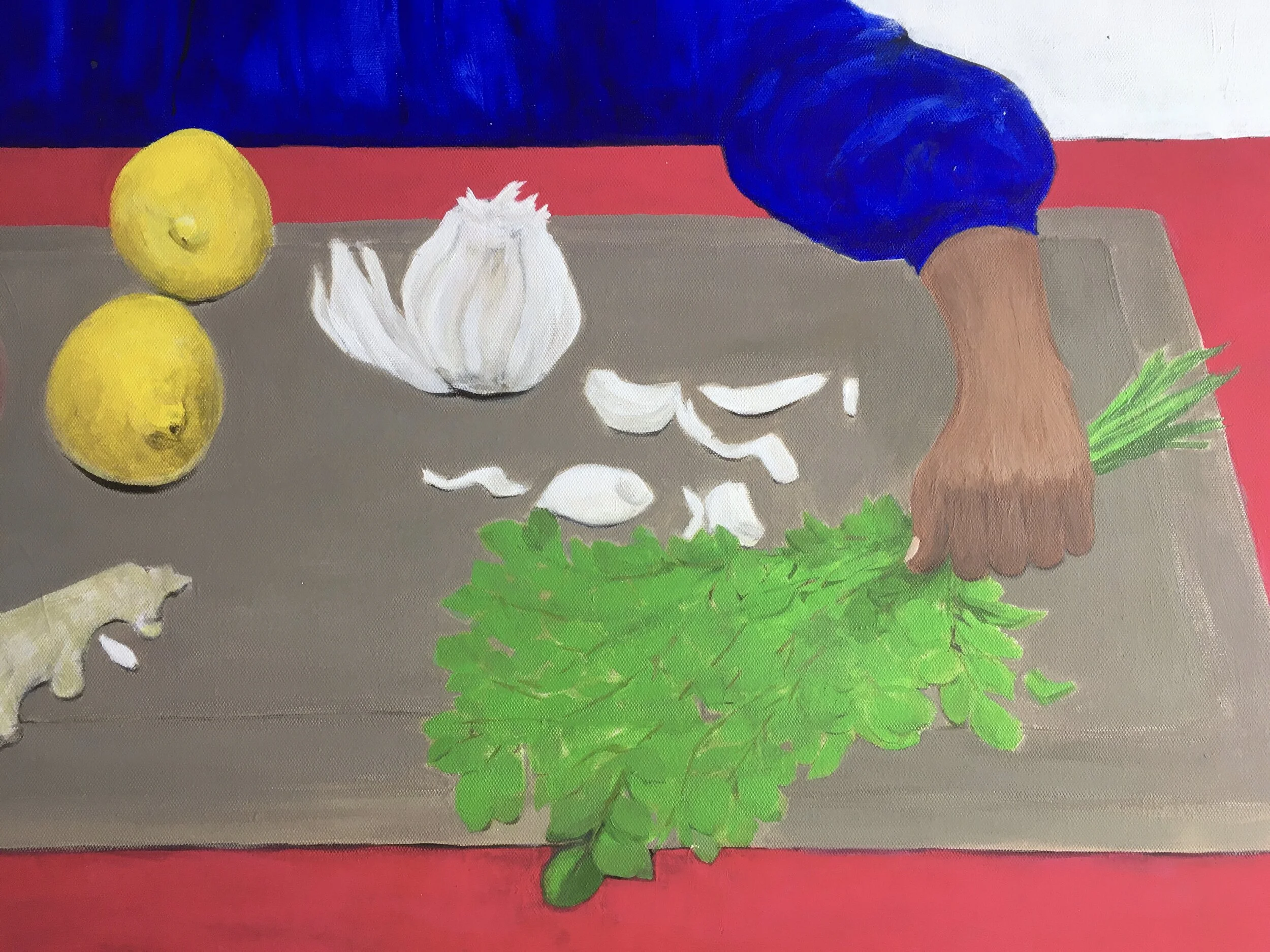 “Sustansiya I” detail. Acrylic and oil. (Copy)