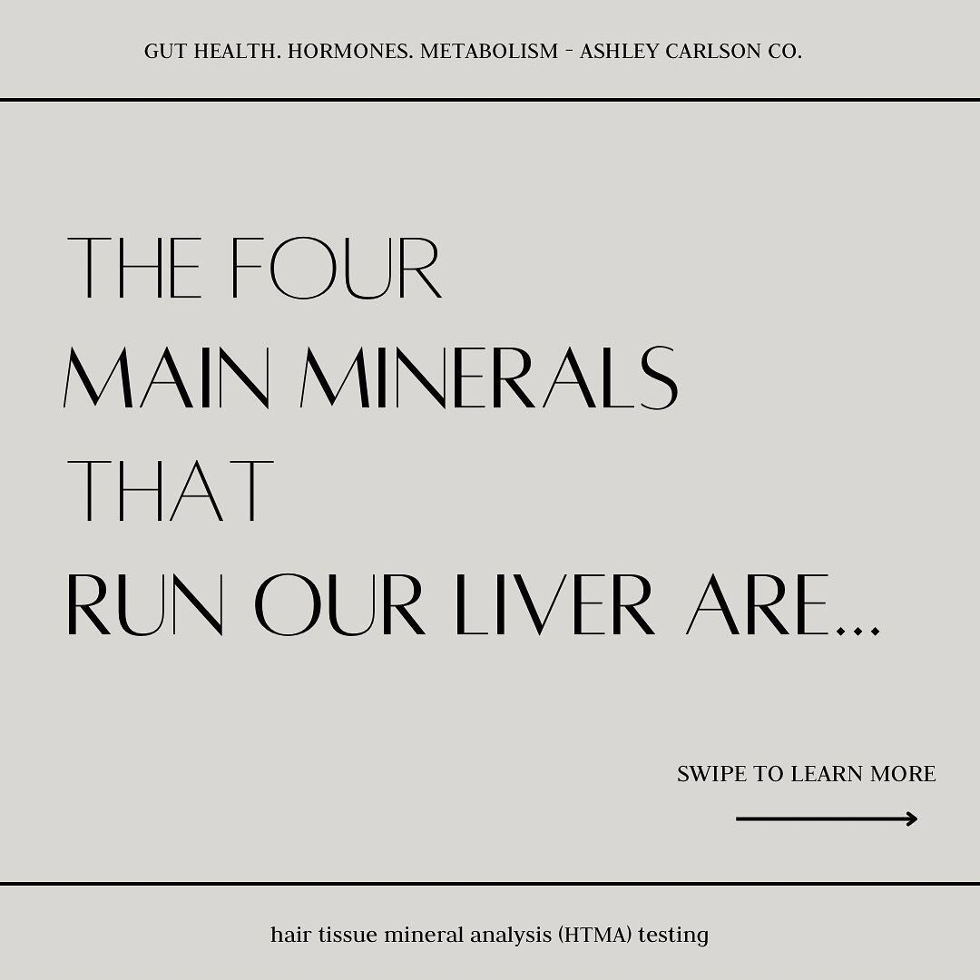 Minerals run our hormones, digestion, liver, and metabolism.

There are obviously other nutrients and factors involved as well, but minerals play a big part.

Minerals are the unsung hero that do not get the attention they deserve.

You can purchase 