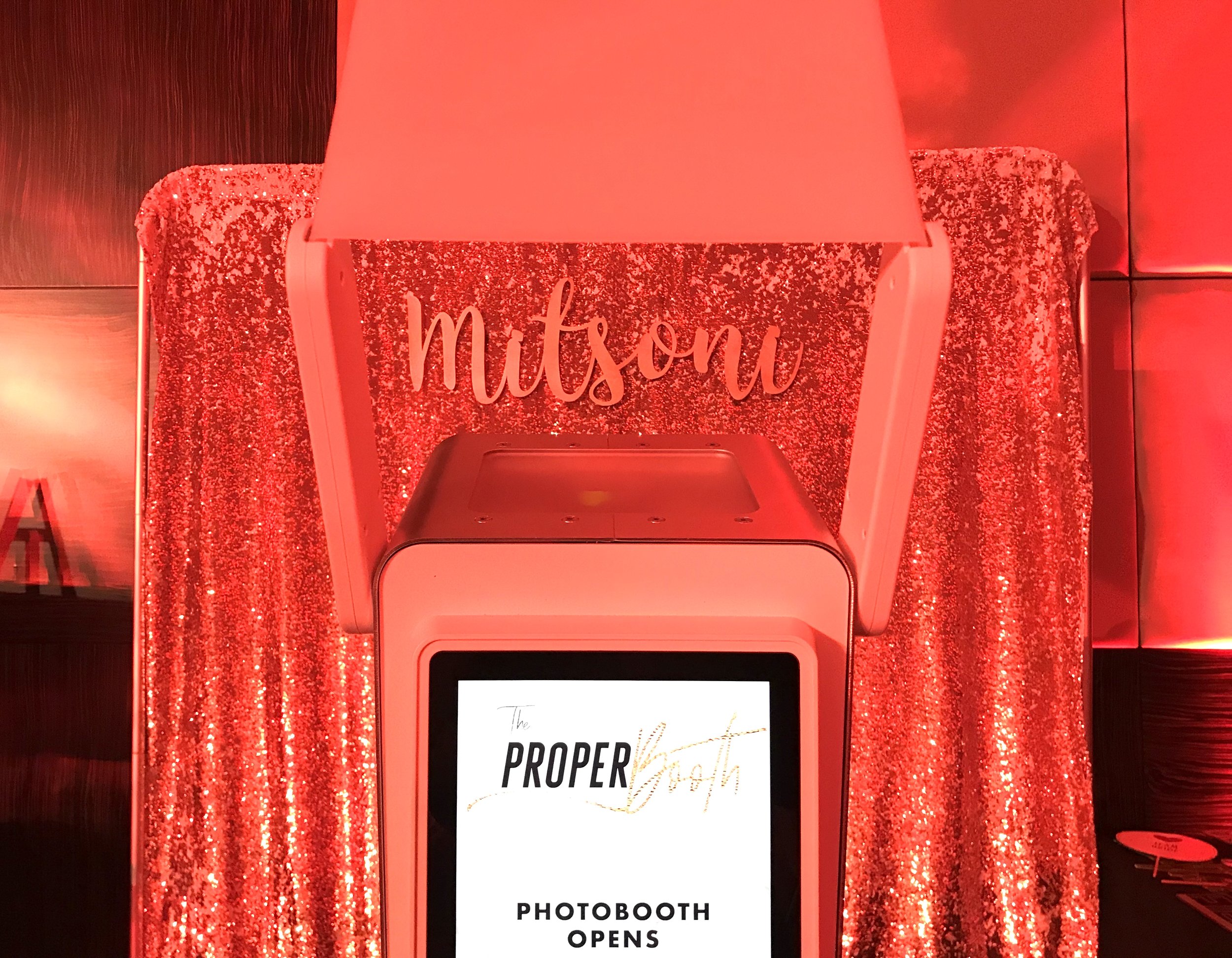 Custom designed backdrop sign