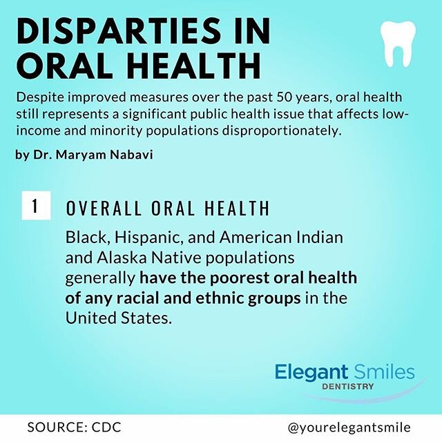 Dental students are required to study statistics on oral health disparities. We are not taught these statistics because there are genetic predispositions found among different racial groups. Instead, we are taught so we understand issues of access cr