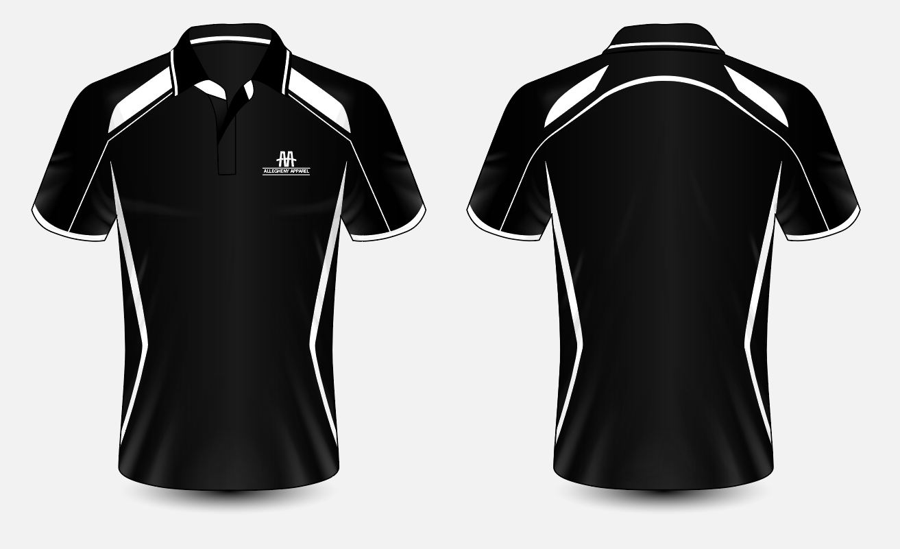 Black Polo Shirt Template