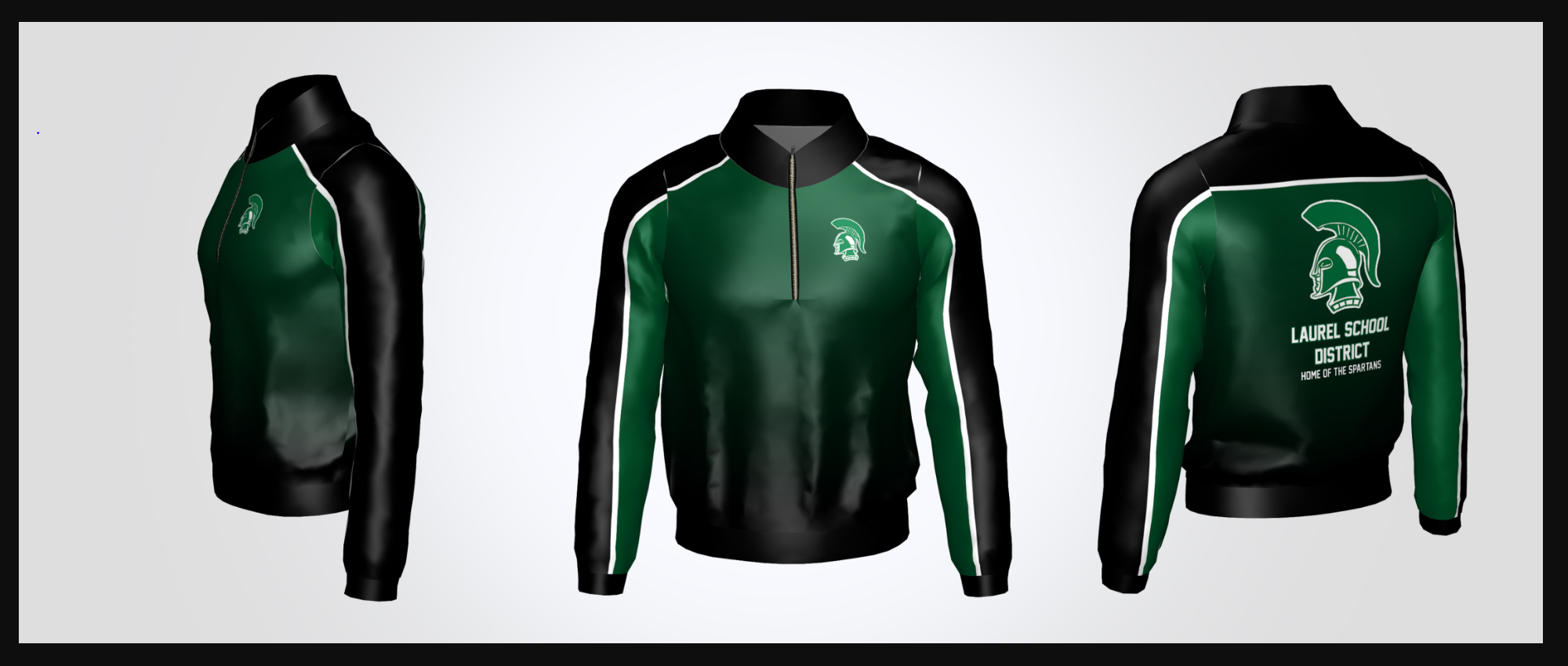 Laurel School District 1/4 Zip Jacket