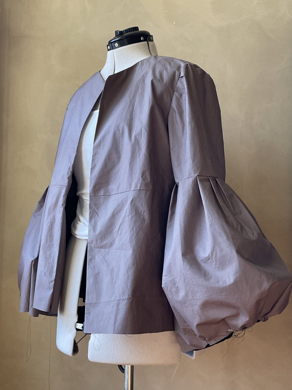 Jacket made with suiting from Minerva 