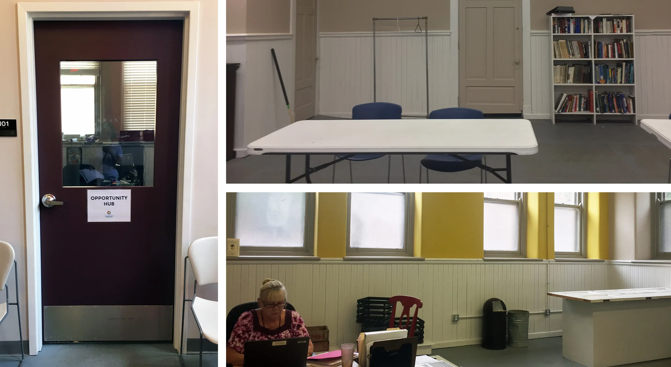  The current Opportunity Hub consists of one-on-one assistance between Community Matters employees and residents to connect them to resources such as job training, applications and more. Using an existing space within Community Matters, how might we 
