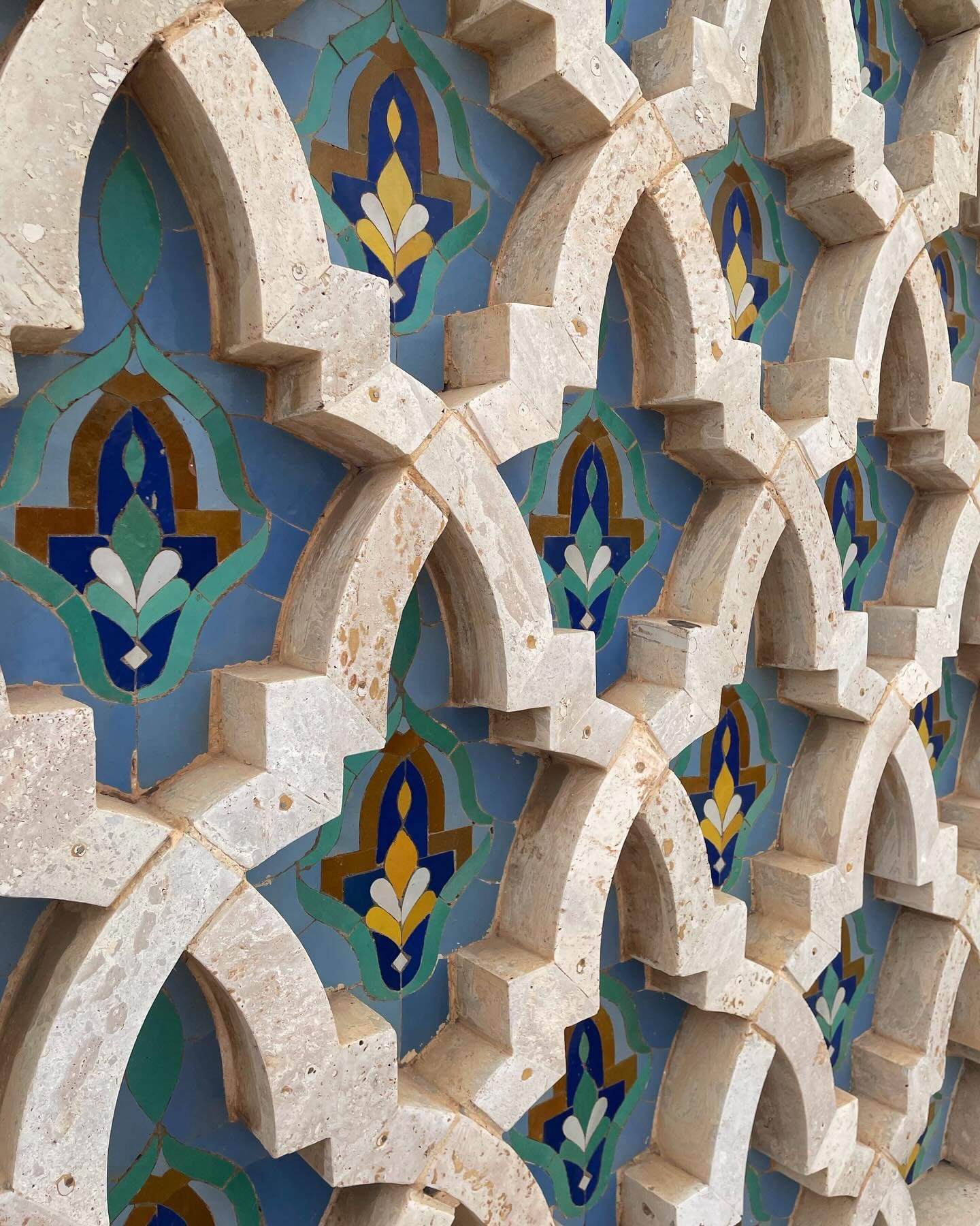 More incredible texture, color and pattern from Morocco 💚