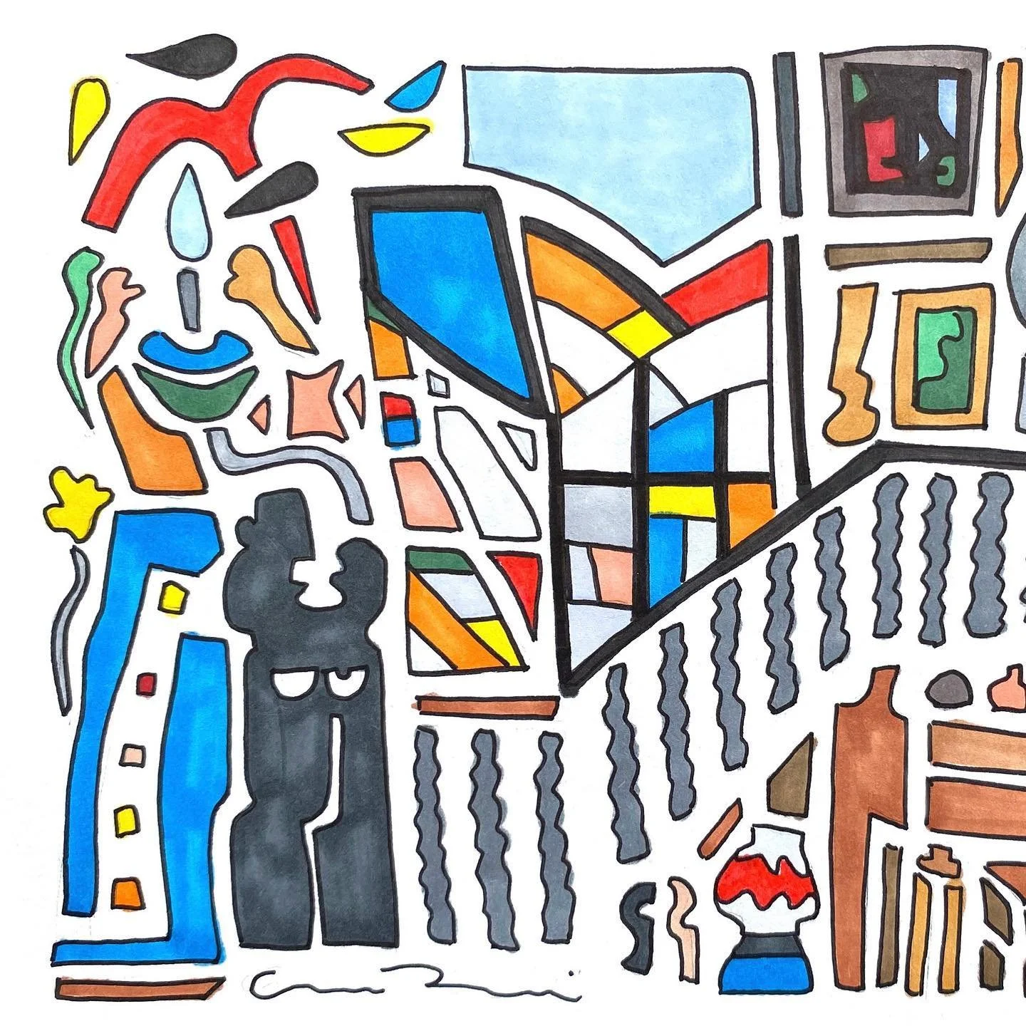 Art House

This was such a fun one to draw. When I was very kindly hosted at a friends home a few weeks back I loved hearing all the stories behind the artwork inside. Here I&rsquo;ve tried my best to capture some of the highlights. Drawing spaces th