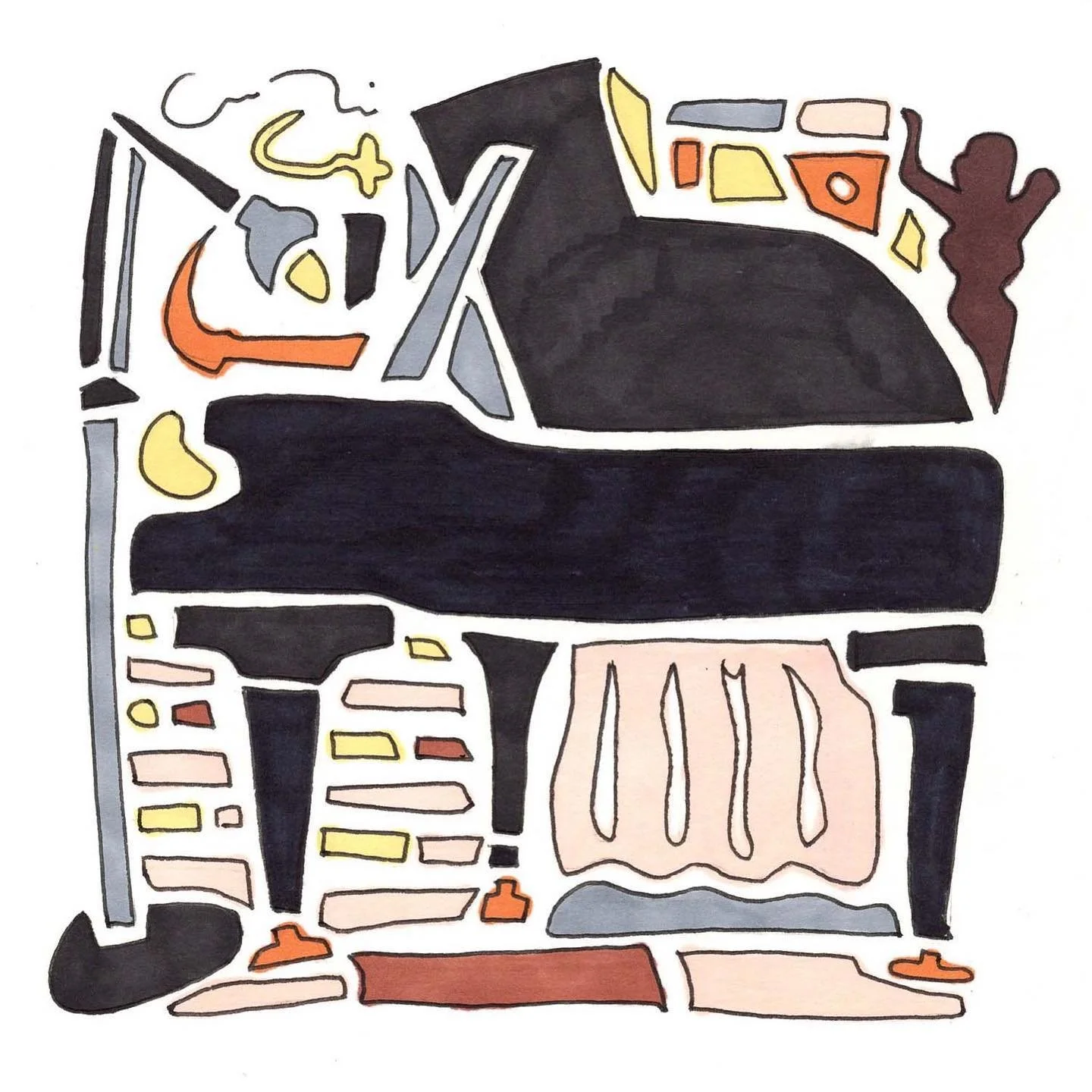 Practice Corner 🎹 🎼

#202creates #dcartist #prismacolor #abstractart #draweveryday #instaartist #piano