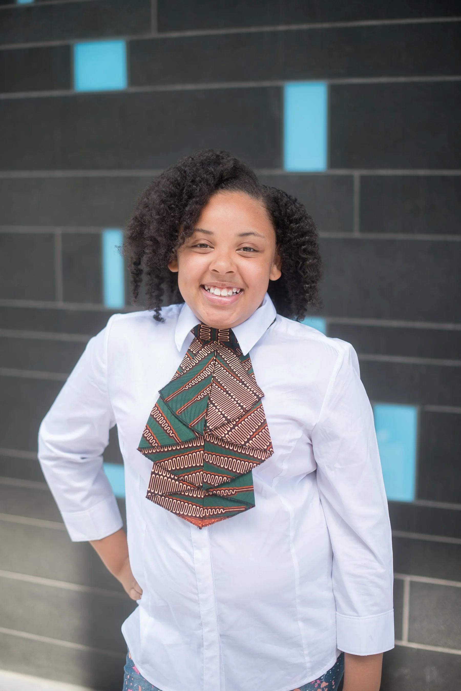 GREEN ANKARA PRINT ASCOT