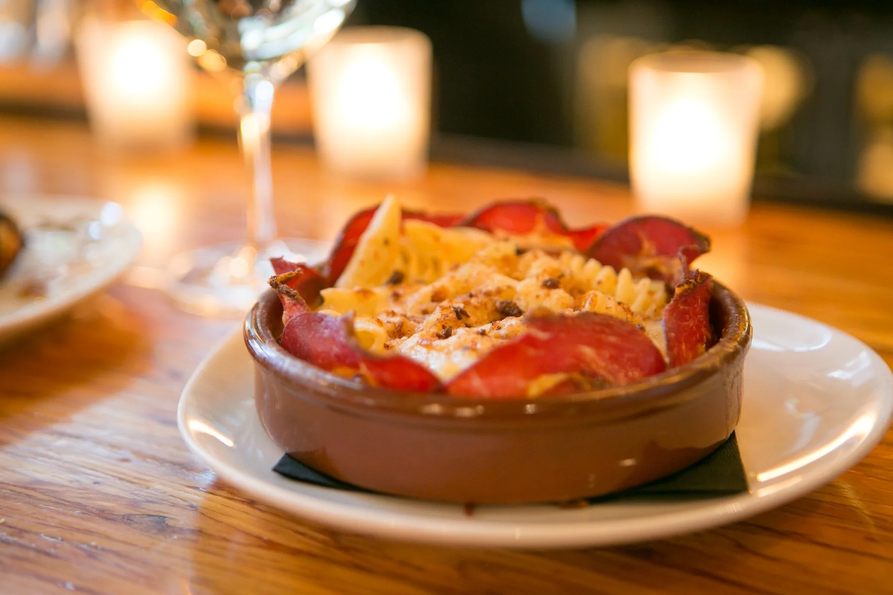 Truffled Mac N Cheese With Serrano Ham