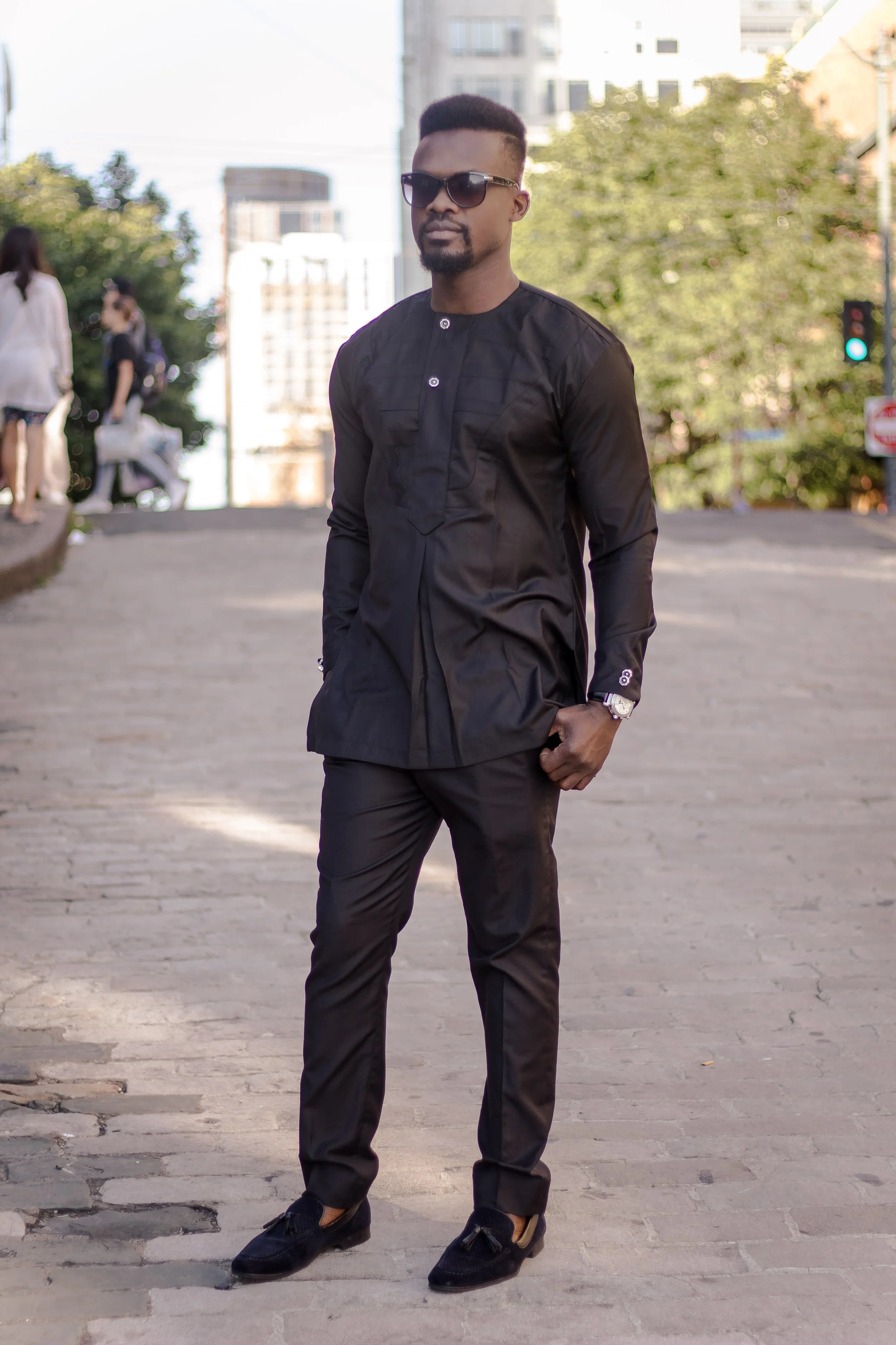 Adeshie Black Senator Suit