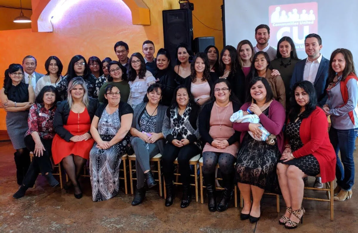 Comunidades Unidas staff, Promotoras, and volunteers in 2017