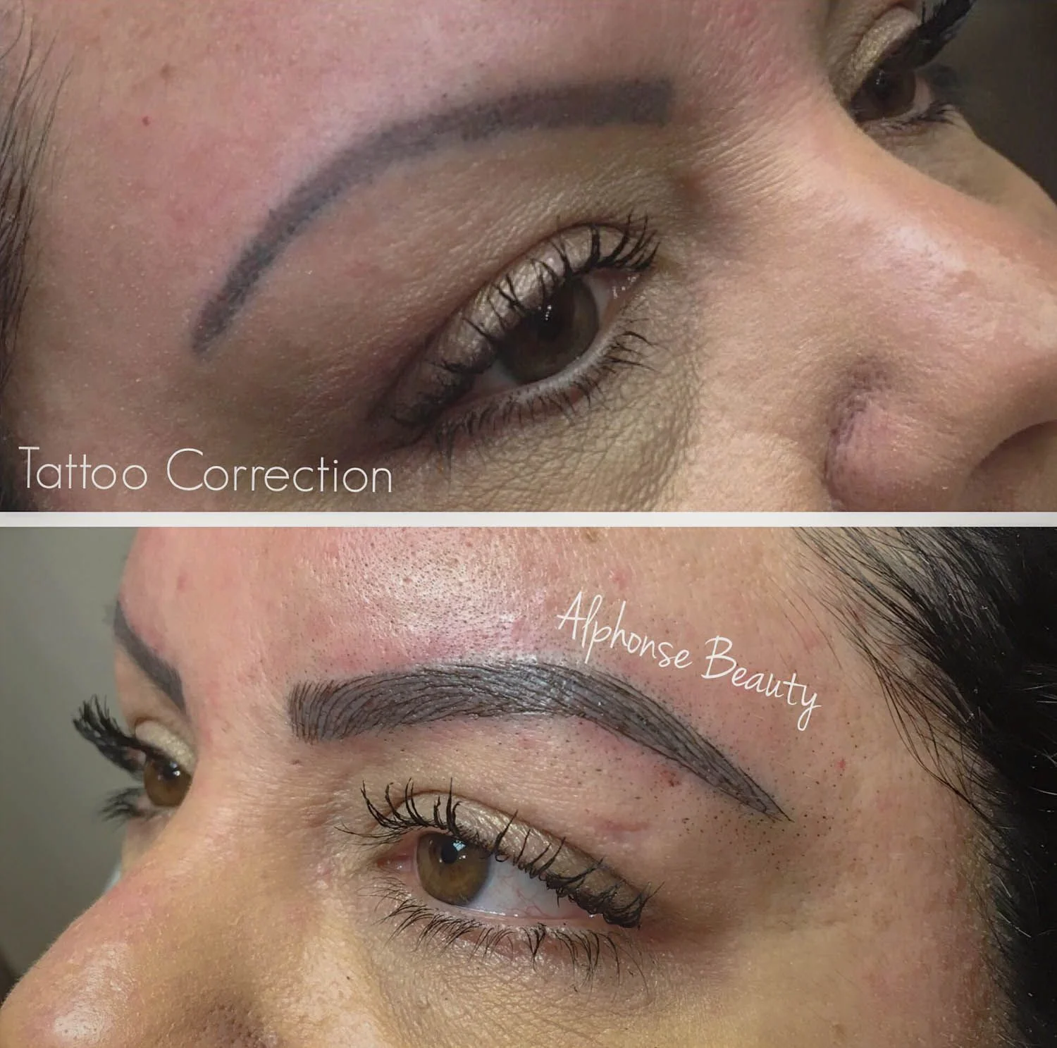 Eyebrow Tattoo Correction using Microblading