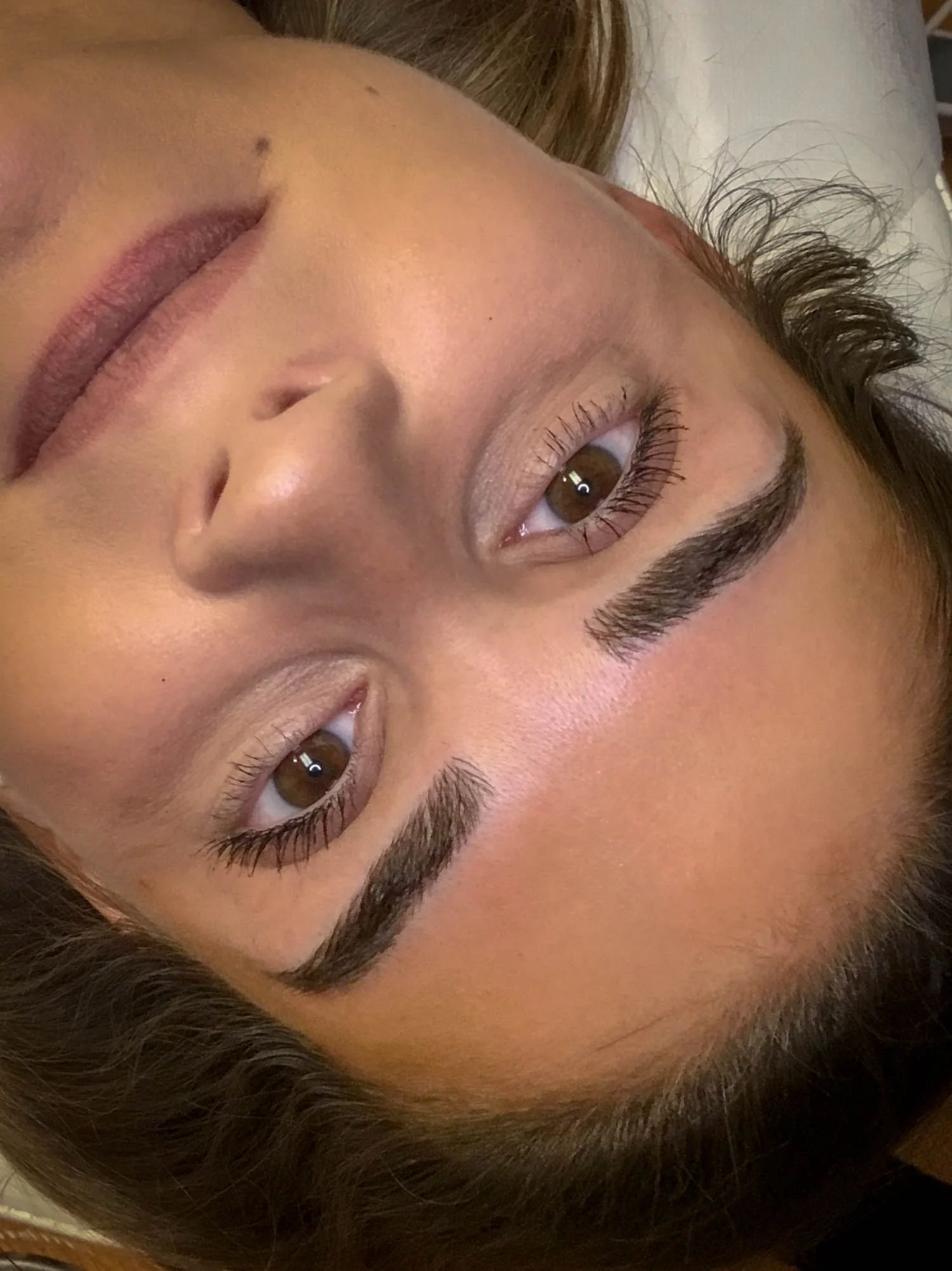 Alphonse Beauty Microblading Client
