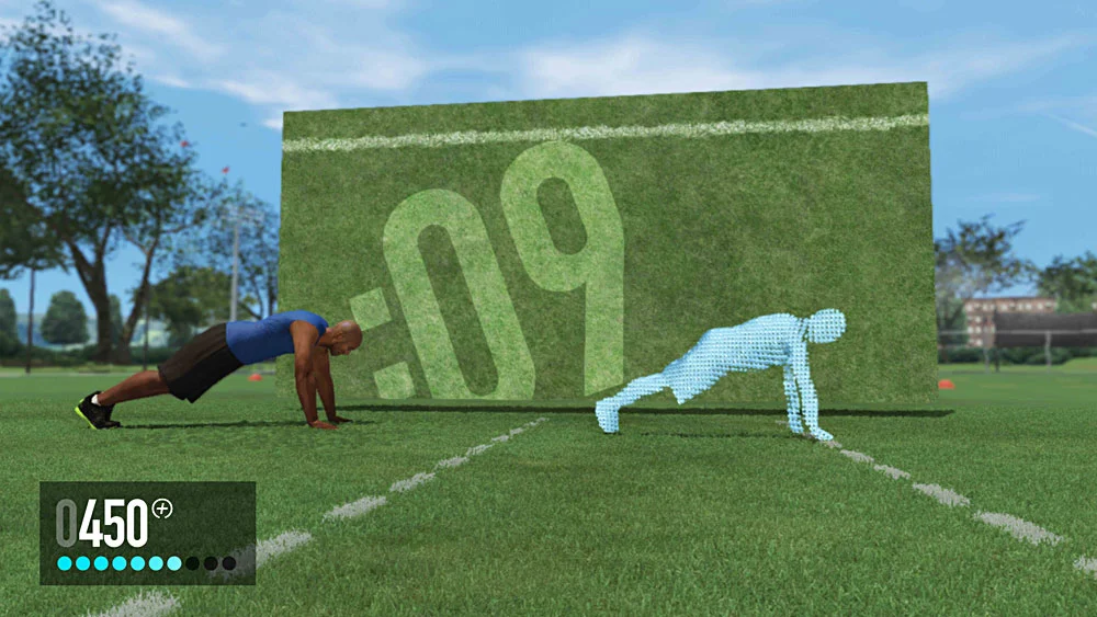 The Kinect camera sensor could detect form and could then trigger coaching tips from the Nike Trainer in the game.