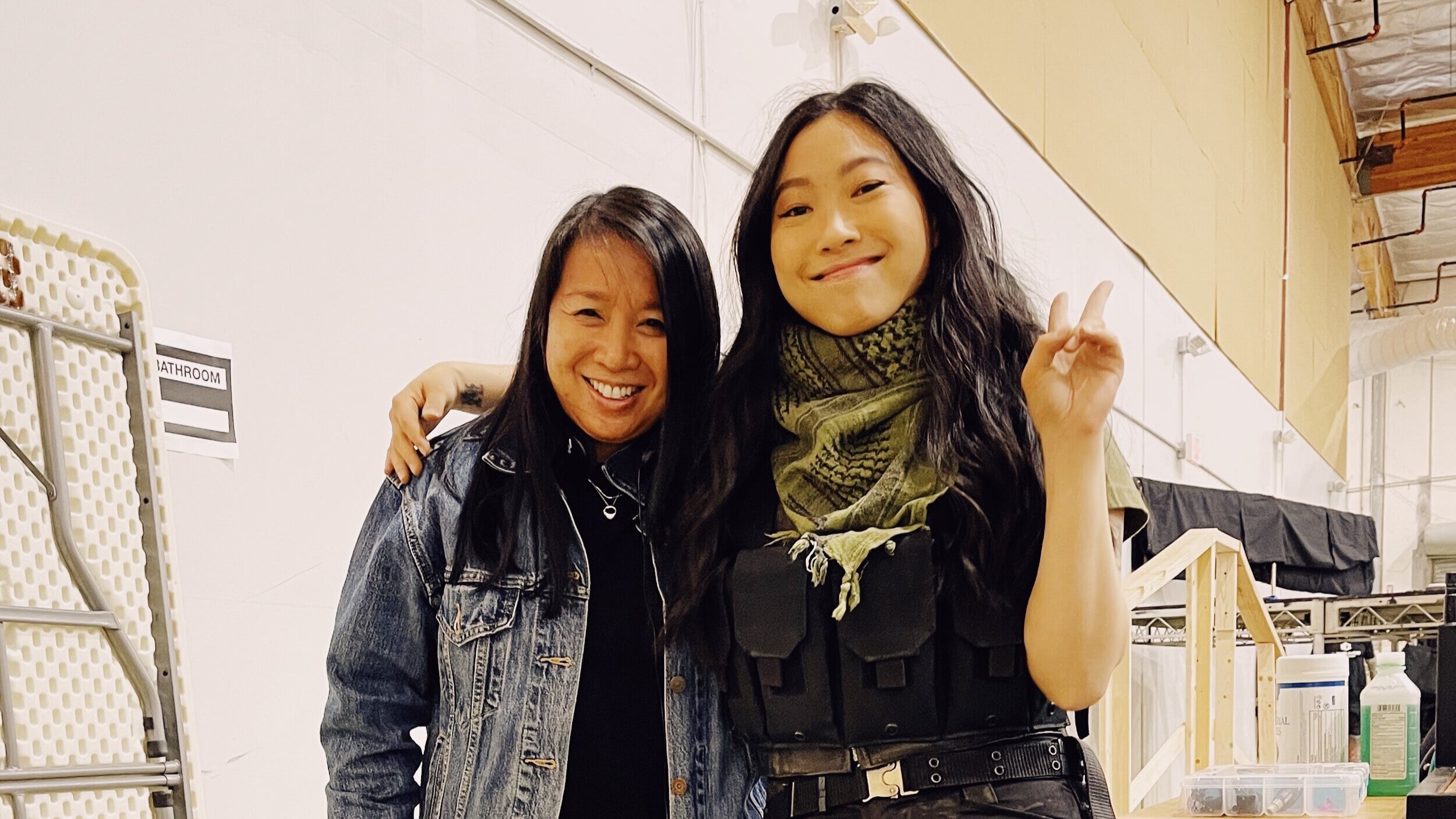 Awkwafina on the set of "Discord the movie"