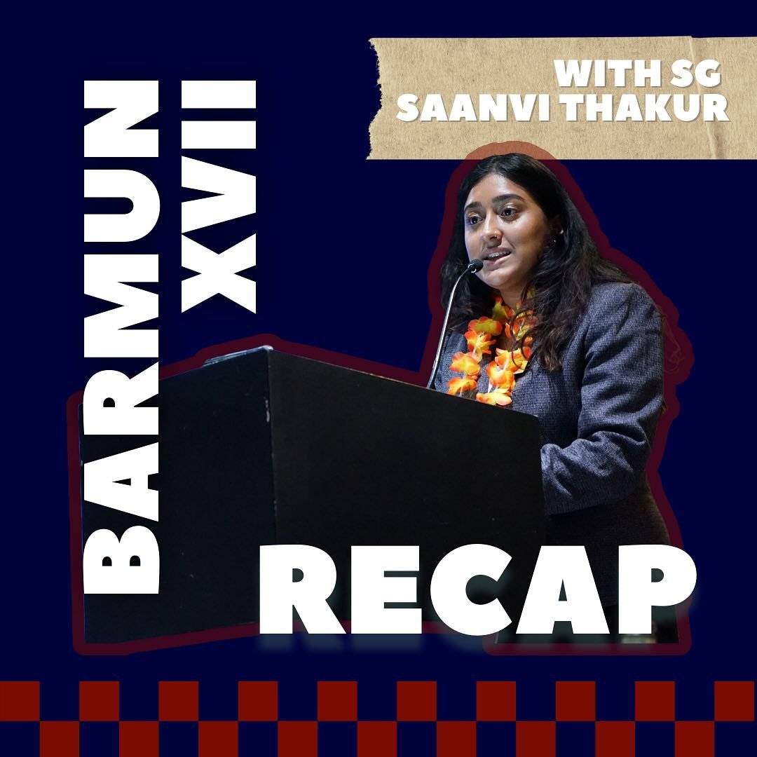 [BUIAA ZINE FALL 2024 EDITION 1]

BARMUNXVII RECAP WITH FORMER SG @saanvi.t 
In this short zine, scroll to read Saanvi&rsquo;s experience with BARNUN this year.
Congratulations to saanvi and @barmun.boston secretariat for completing a successful bran