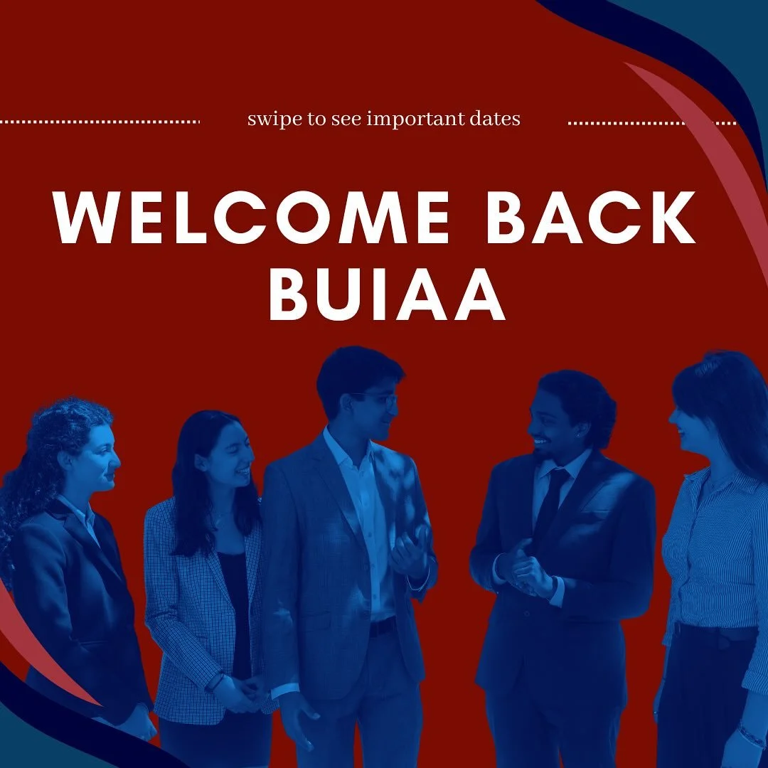 Welcome back everyone! We kick off our back to buiaa meetings with the general buiaa meeting tonight! stay tuned for upcoming events and we can&rsquo;t wait to see you there!
ALSO sun will meet in CAS 322!