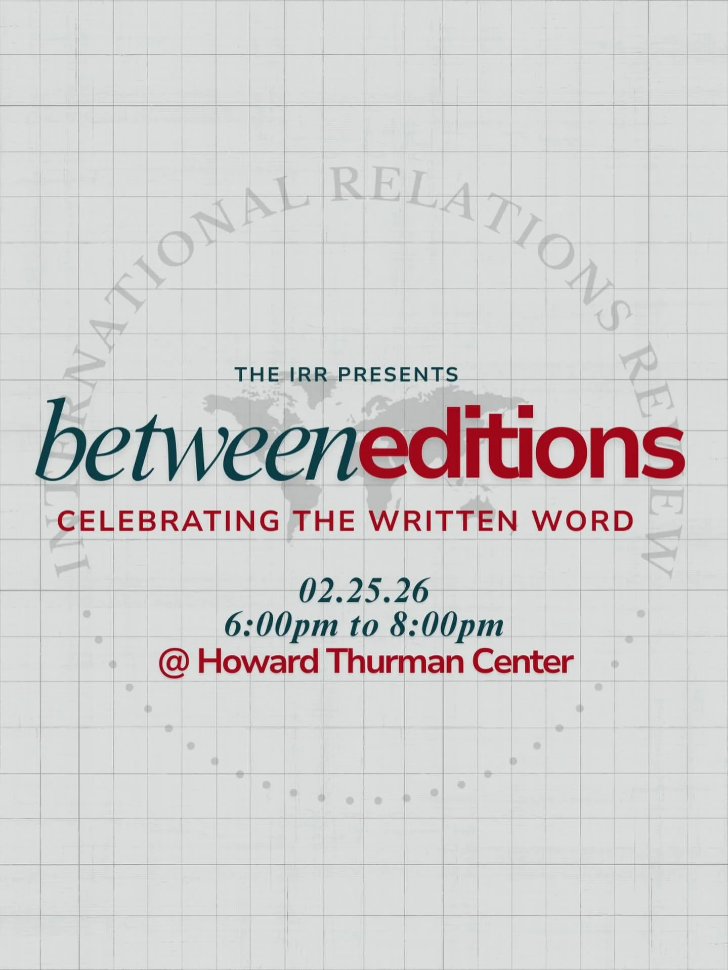 Amazing upcoming opportunity to celebrate the hard work and dedication of writers, editors, and readers! If your organization is interested in getting involved, email irrevents@buiaa.org!