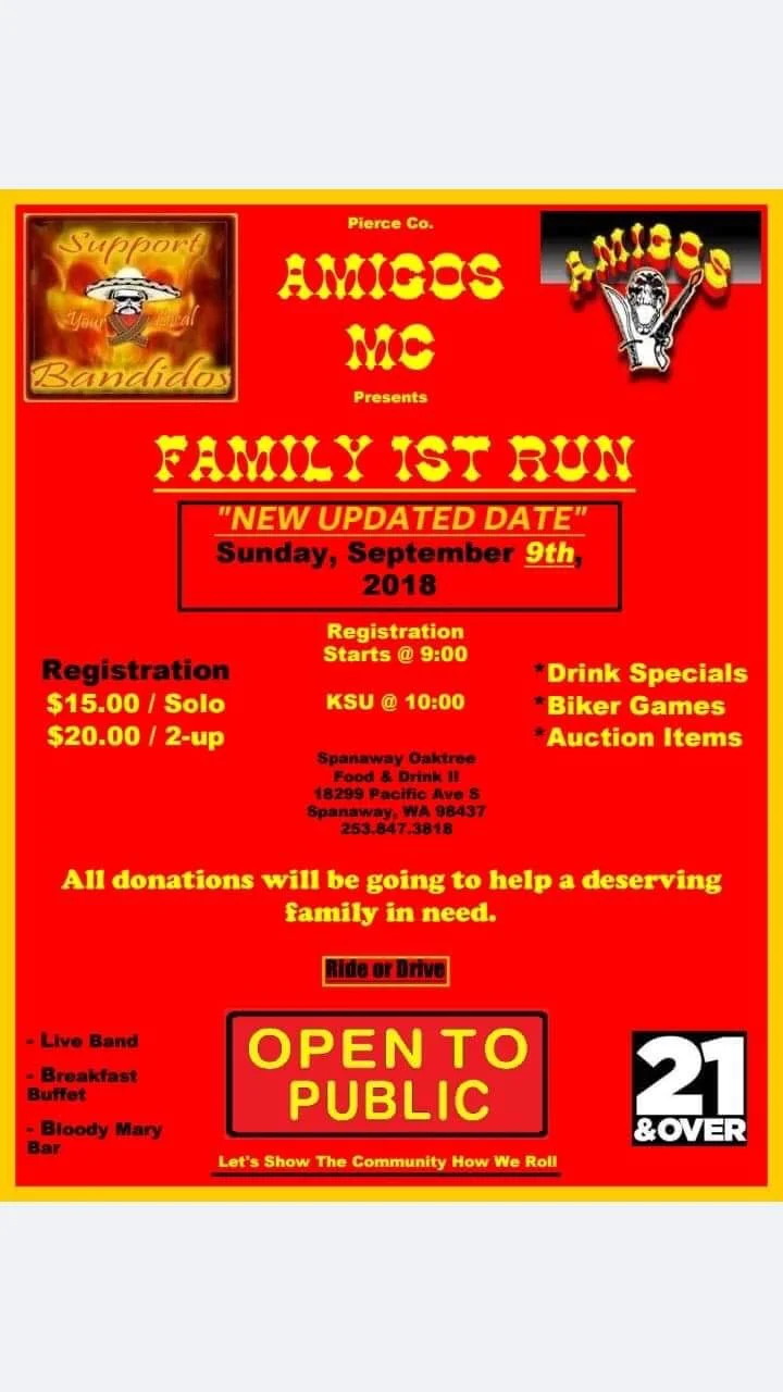 Amigos Mc Family First Run Disabled Veterans Motorcycle Club