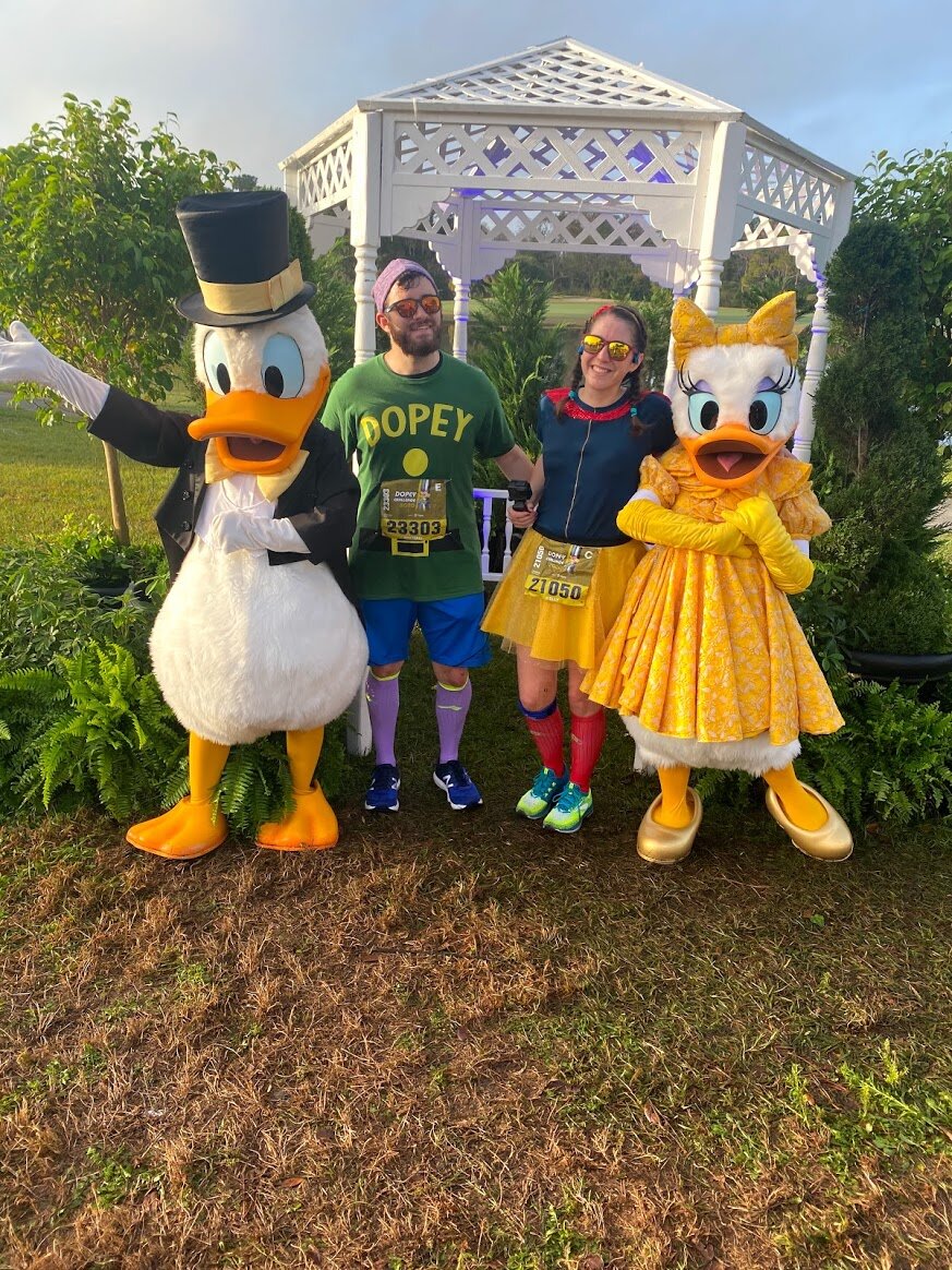 13. Donald and Daisy really dressed to the nines to spectate!