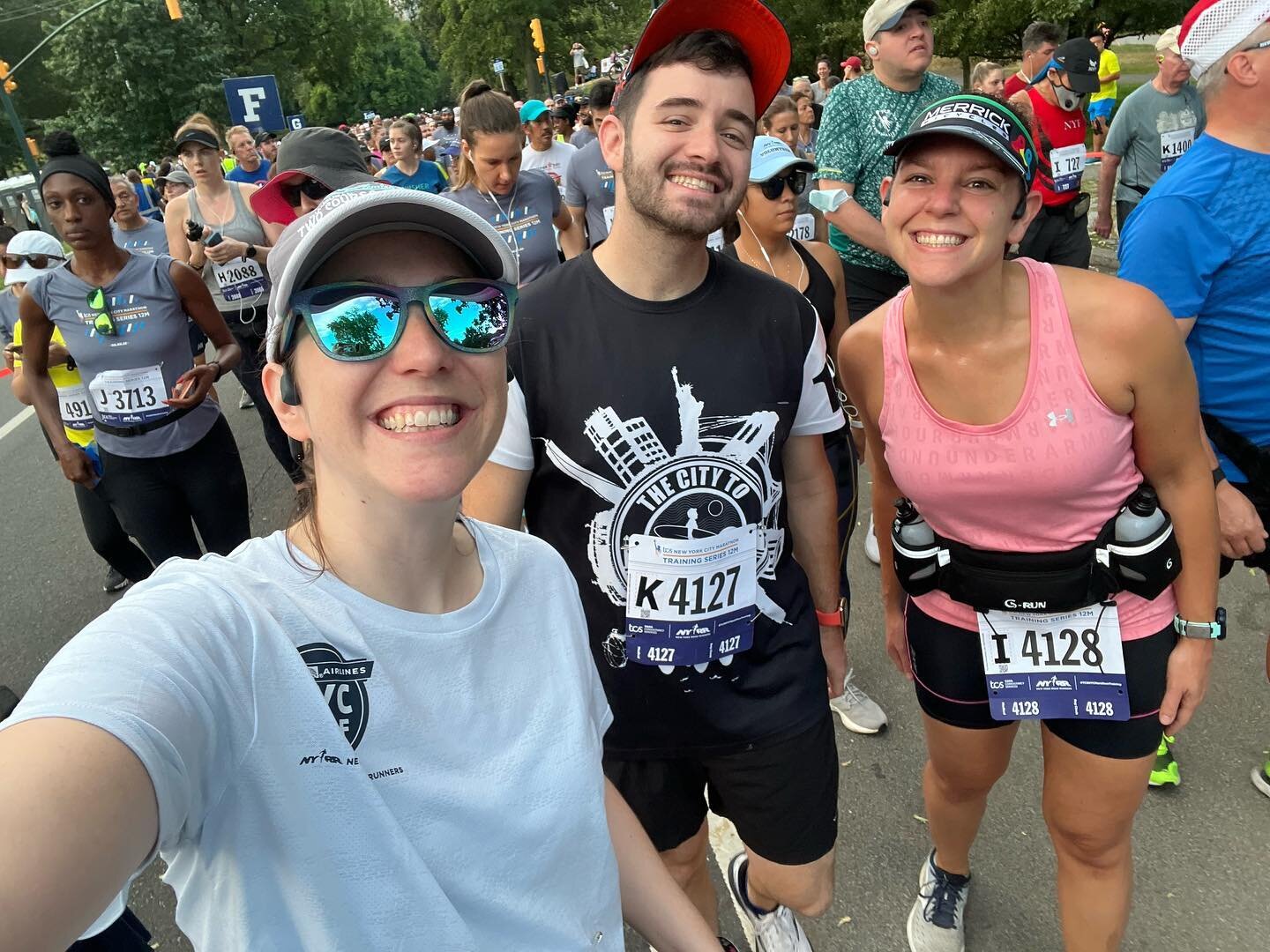 12 miles in the park with my friendsssss. Thanks for waiting for me guys!

It was hot and humid out there today! The kind of day where you grab two cups of water at every aid station, take an extra gel as you run, and are soaked head to toe by the ti