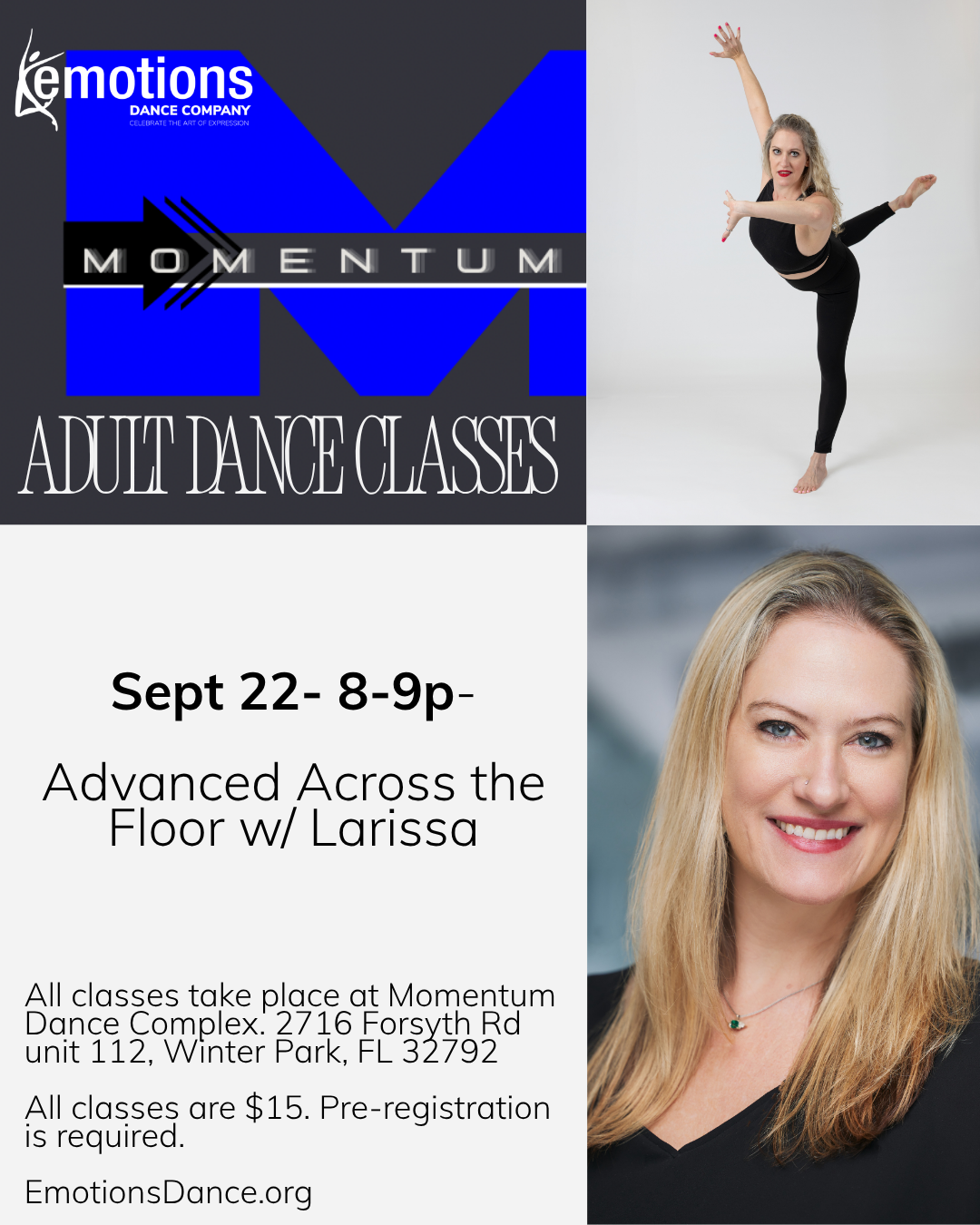 Adult Advanced Across the Floor Technique