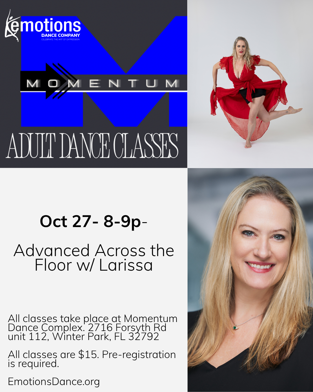 Adult Advanced Across the Floor Technique