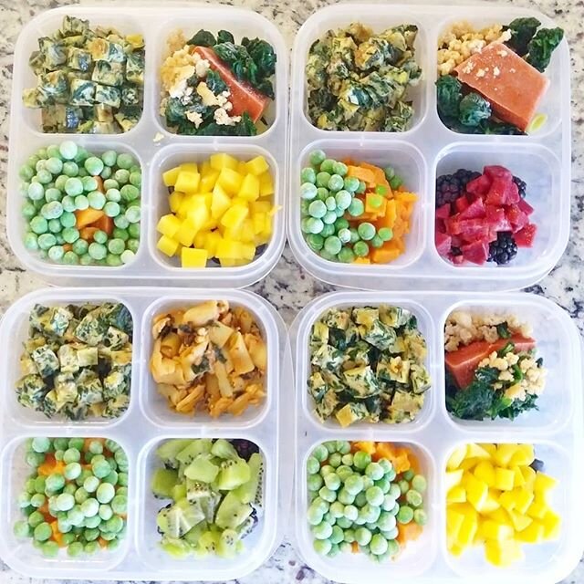 Do you meal prep? We try to get at least some beans, rice, maybe a chick pea salad or something quick to get set for lunch Monday and Tuesday. But honestly, the meal prep that makes the most difference in my day is what we do for my 10 mo old daughte