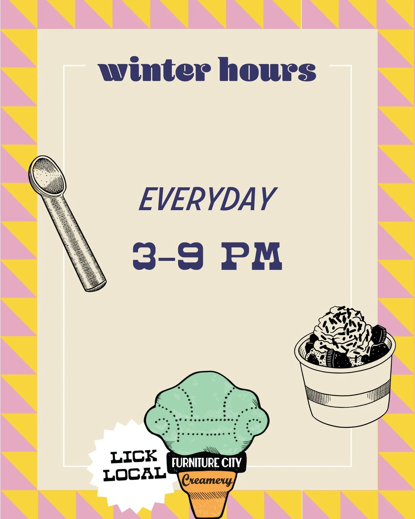 It's not too late to stop by for that after dinner sweet treat! We are open late all winter long.