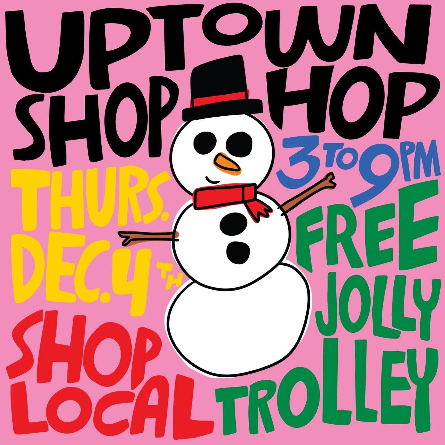 4 more sleeps until the annual @uptowngr Shop Hop 🎄