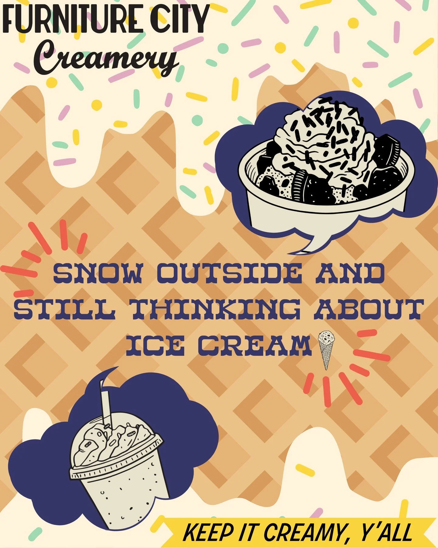 Cold hands, happy hearts, zero regrets.

If you needed a sign to come out&hellip; this is it, because cravings don't take snow days.