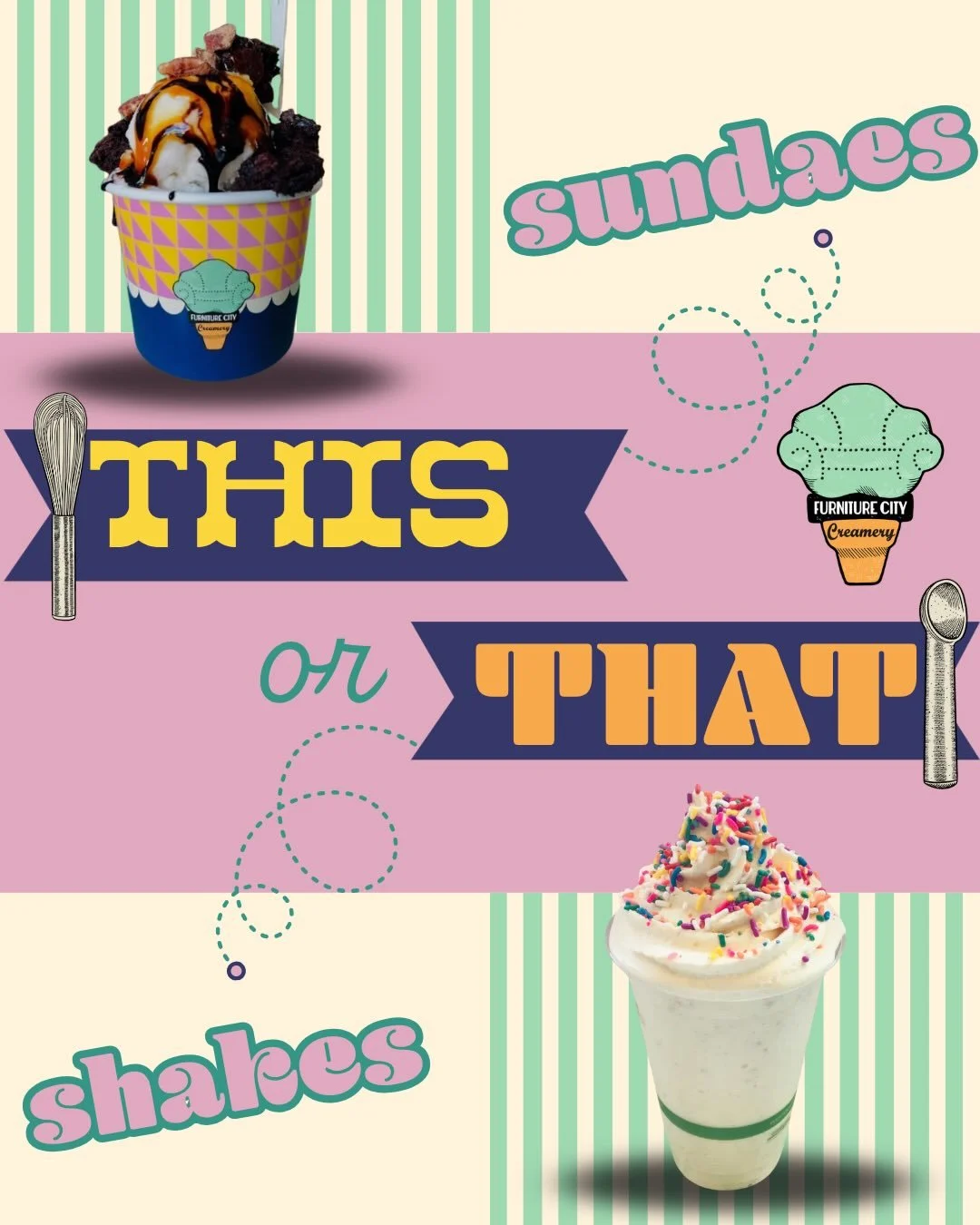 We are here for your sweet treat today 1 - 10 pm.