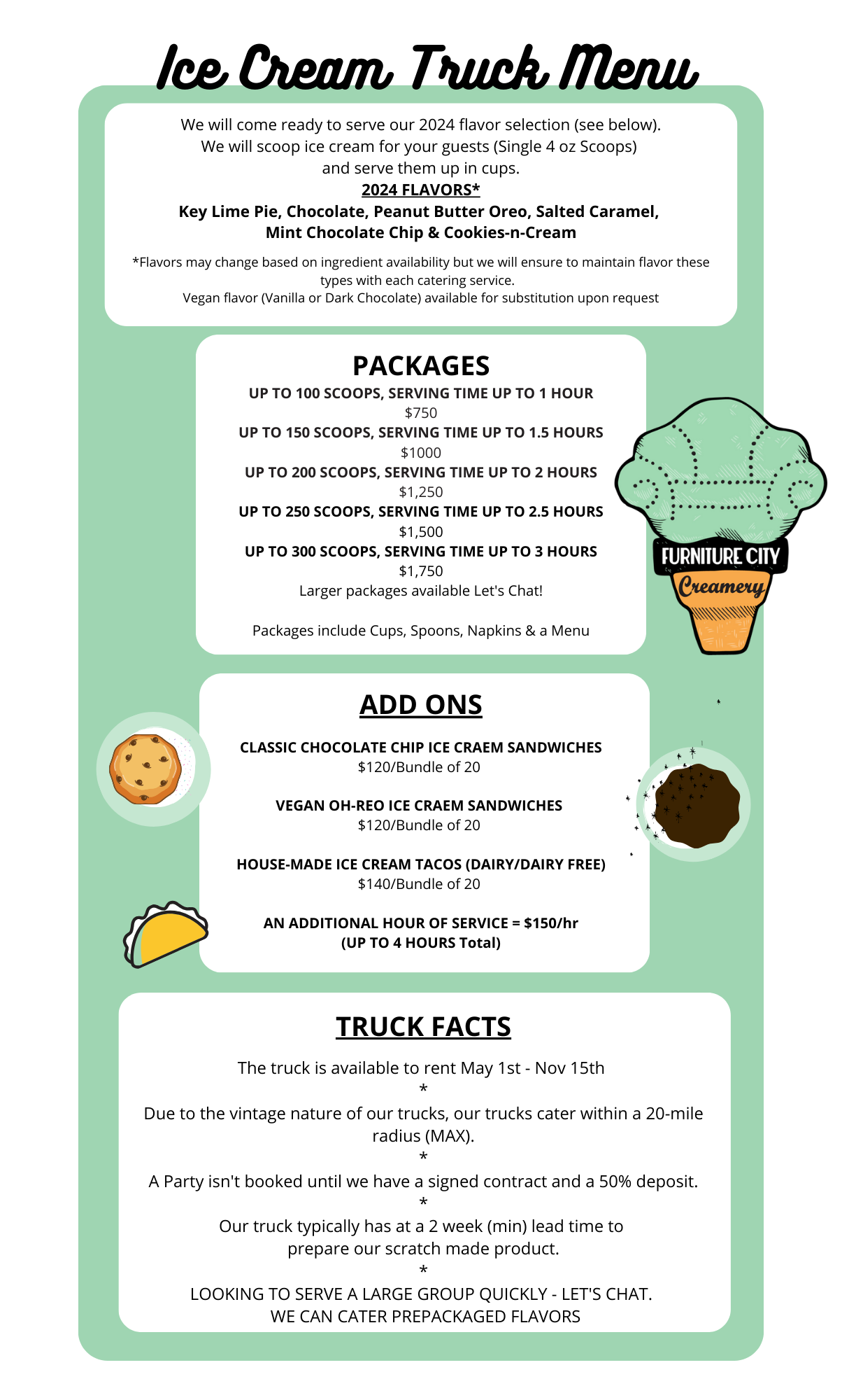 Vintage Ice Cream Truck — Furniture City Creamery