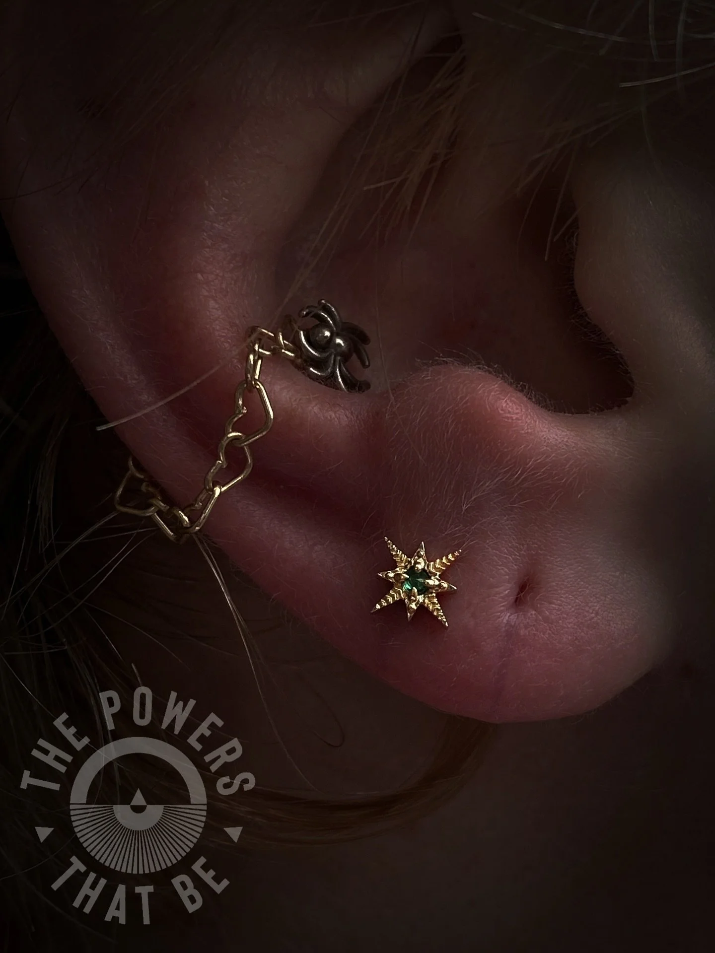 Ruby and Emerald for a star🤩✨

Nort has been a client of @champagnemango_  @the.shop.mami and @gogosavvy for a few years now and  now they&rsquo;ve added @rlebron19 to that list👏🏽

Fresh lobe piercings with the Elendres ends from @tetherjewelry wi