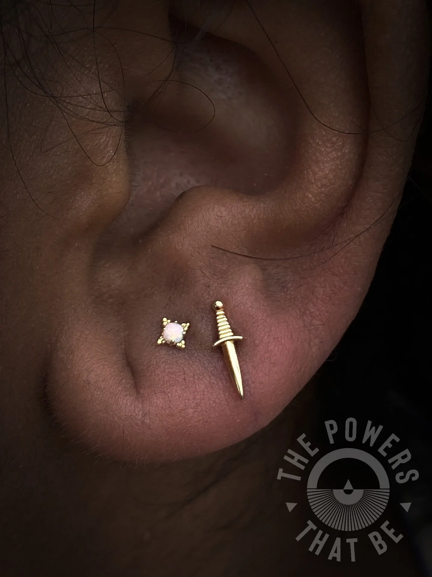 We’ve been loving all the fun lobe placement requests lately🫶🏽
@rlebron19 added a little half step up 2nd lobe and a traditional second lobe for this client with a yellow gold Zia end and a yellow gold Dagger✨
Wait til you see the other sid