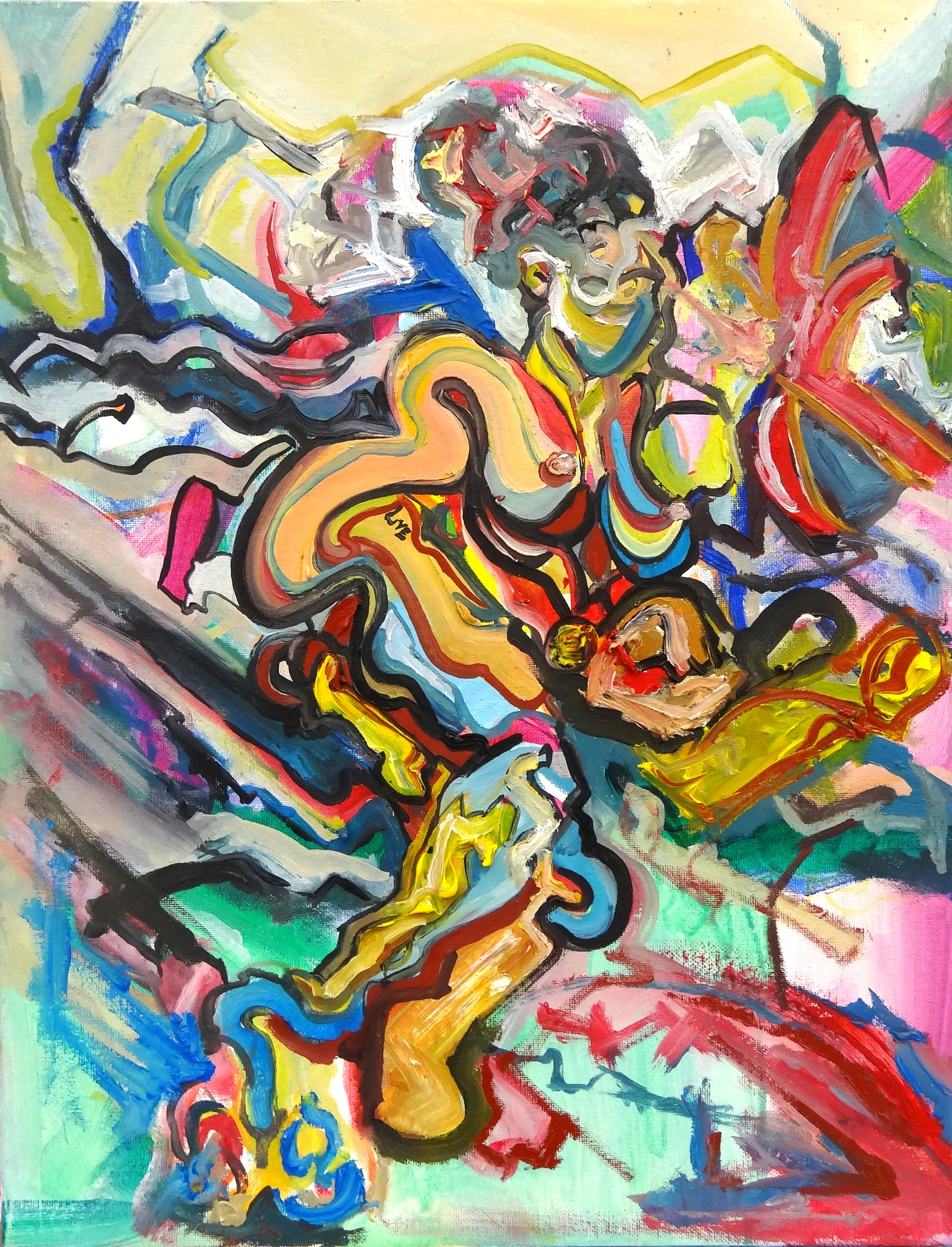 "Woman on Bed"