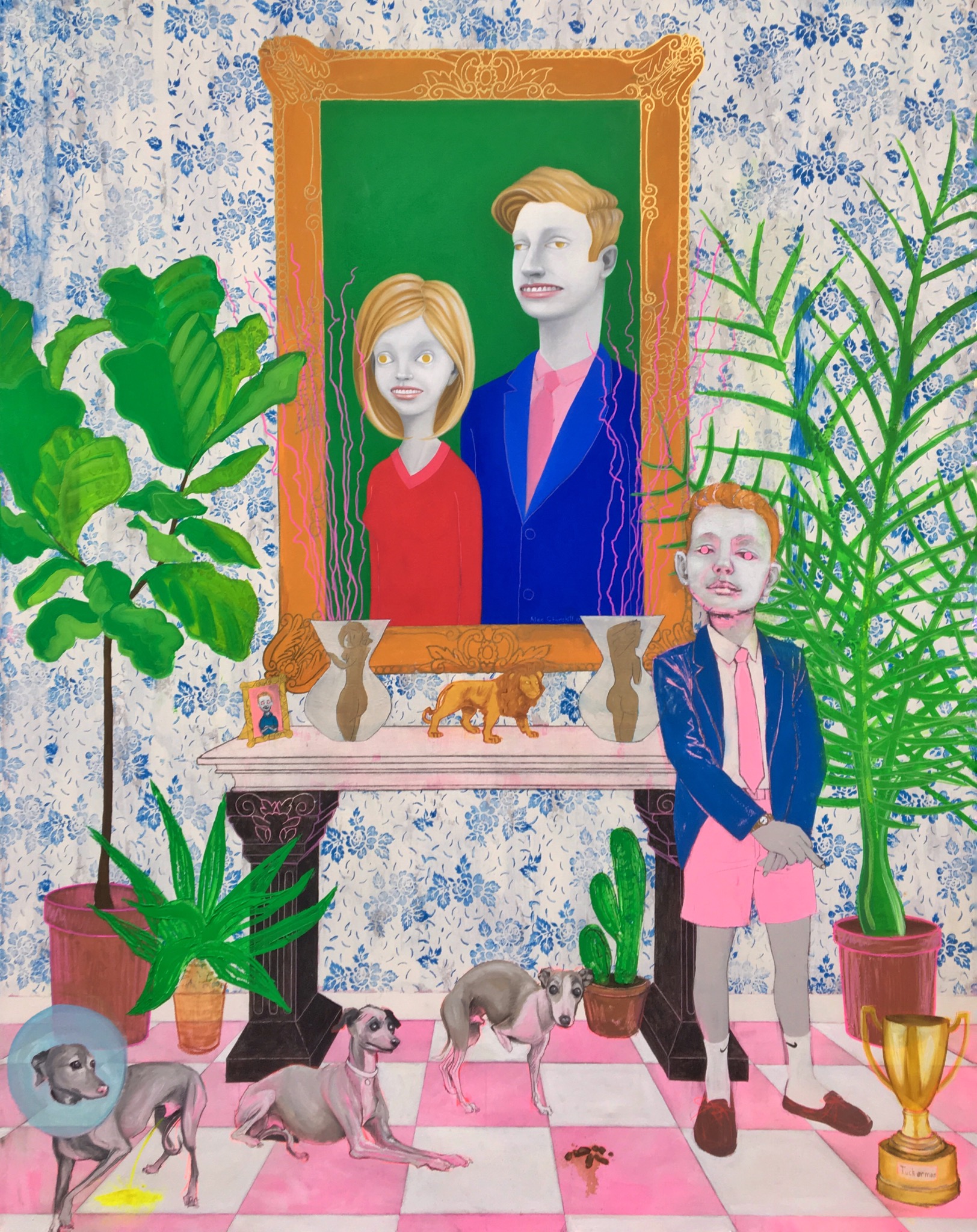 Tuckerman with Portrait of Mother and Father