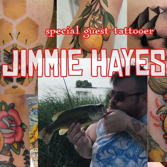 Oh snap!  @jimmiehayestattoos is here in the shop, taking walk ins!  Whaaa?! Call or stop by!