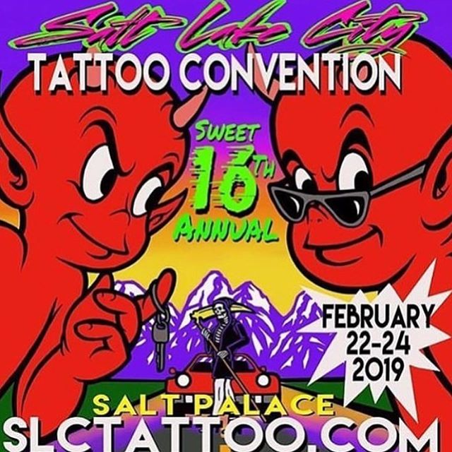 Woohoo ! I am here and it&rsquo;s lots of fun !!! Come on down if ur in the area ! @slctattoo_convention #utahtattoos #heavydutytattoo