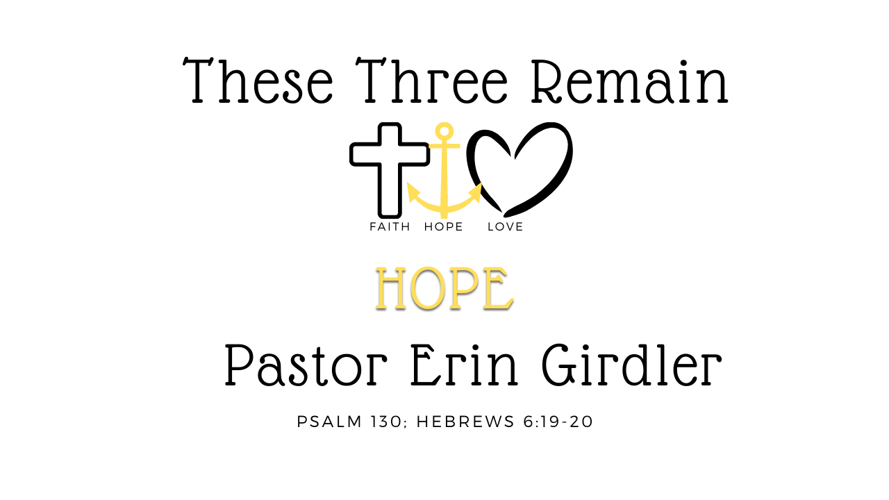 January 22, 2023 - These Three Remain: Faith, Hope, and Love - Hope