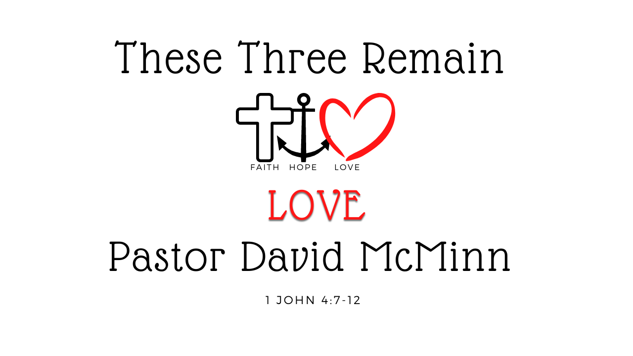 January 29, 2023 - These Three Remain: Faith, Hope, and Love - Love