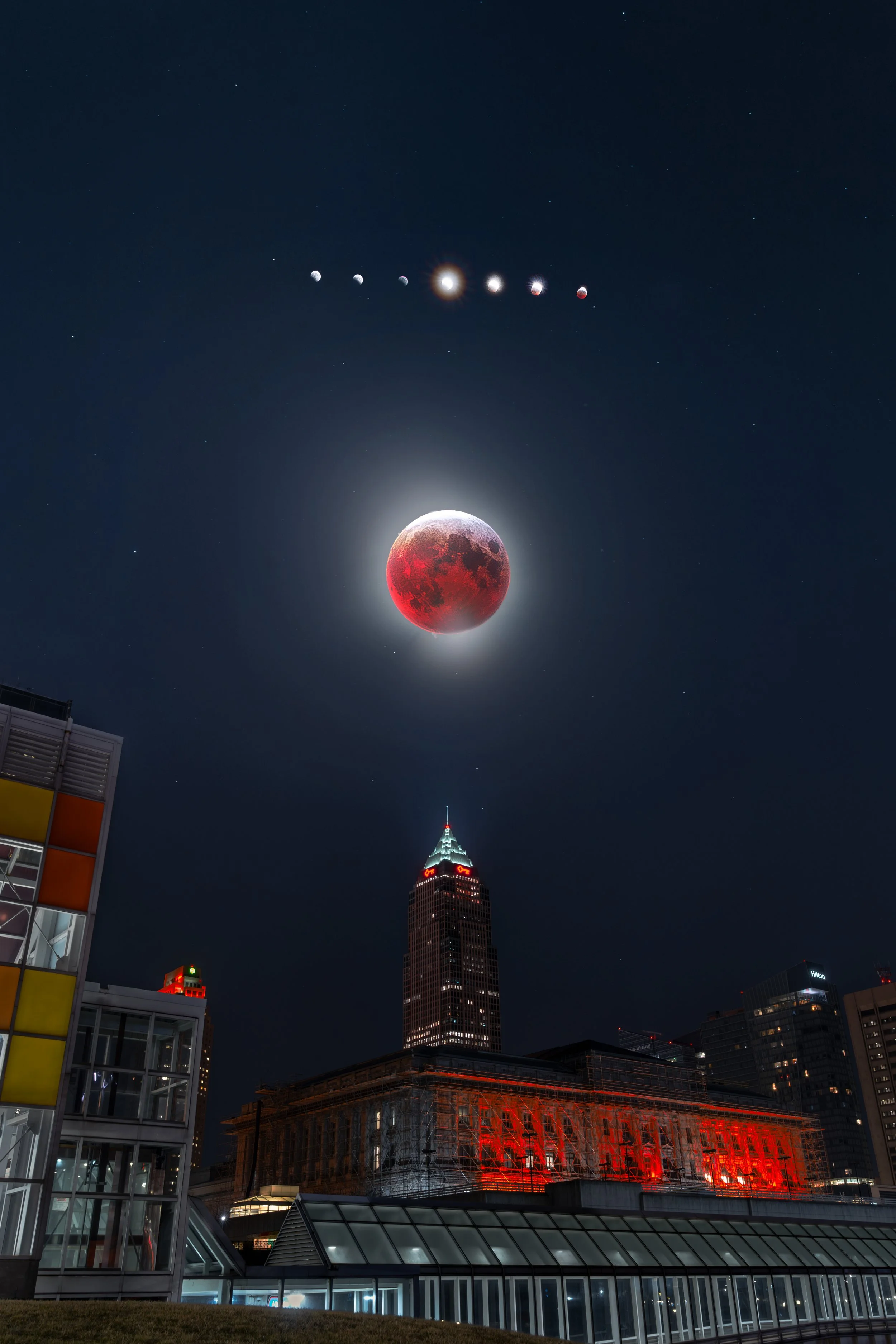Pi Day 2025 Total Lunar Eclipse Cleveland, OH