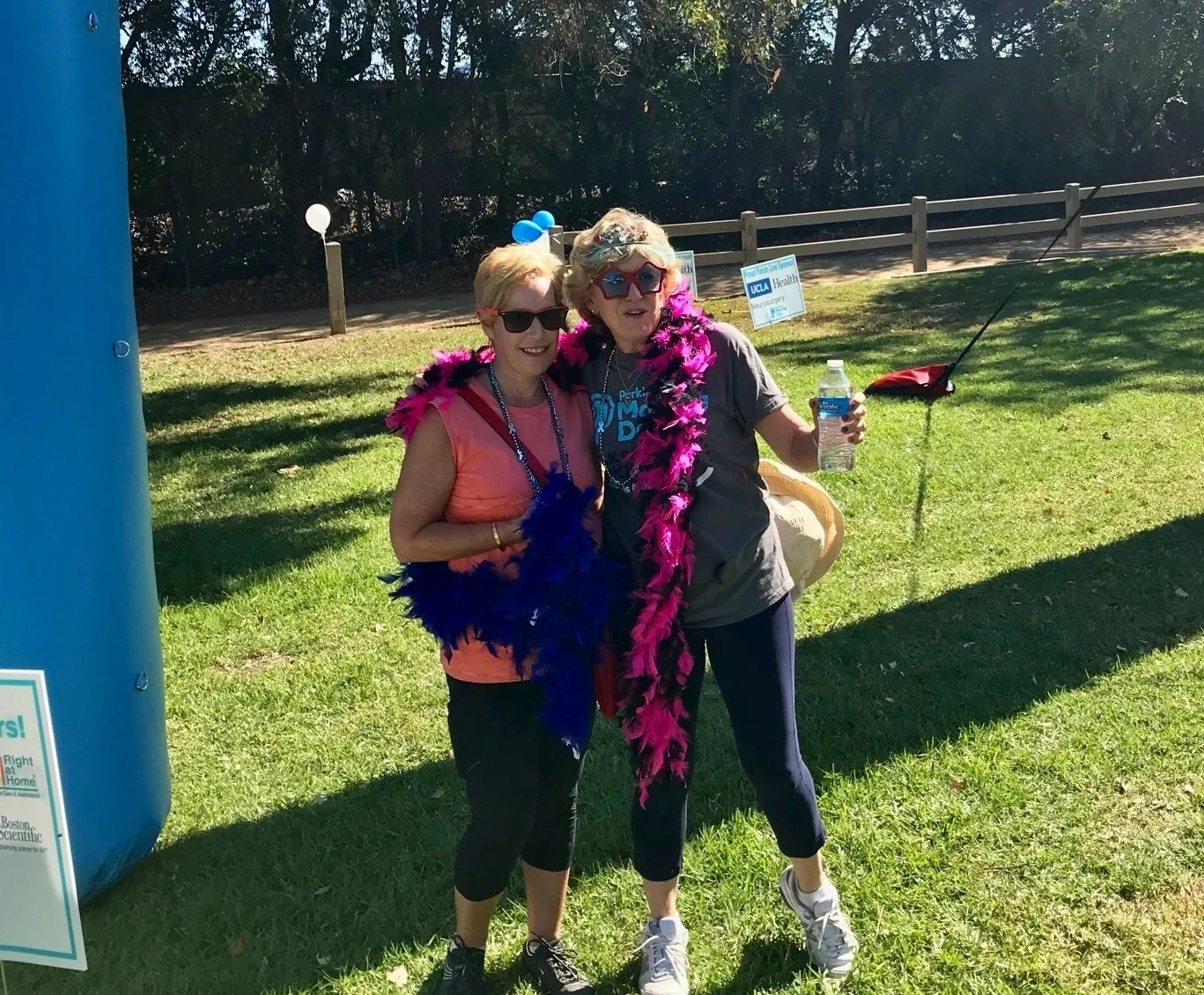 Sharon & marilyn, stylish at the parkinson’s moving day walk